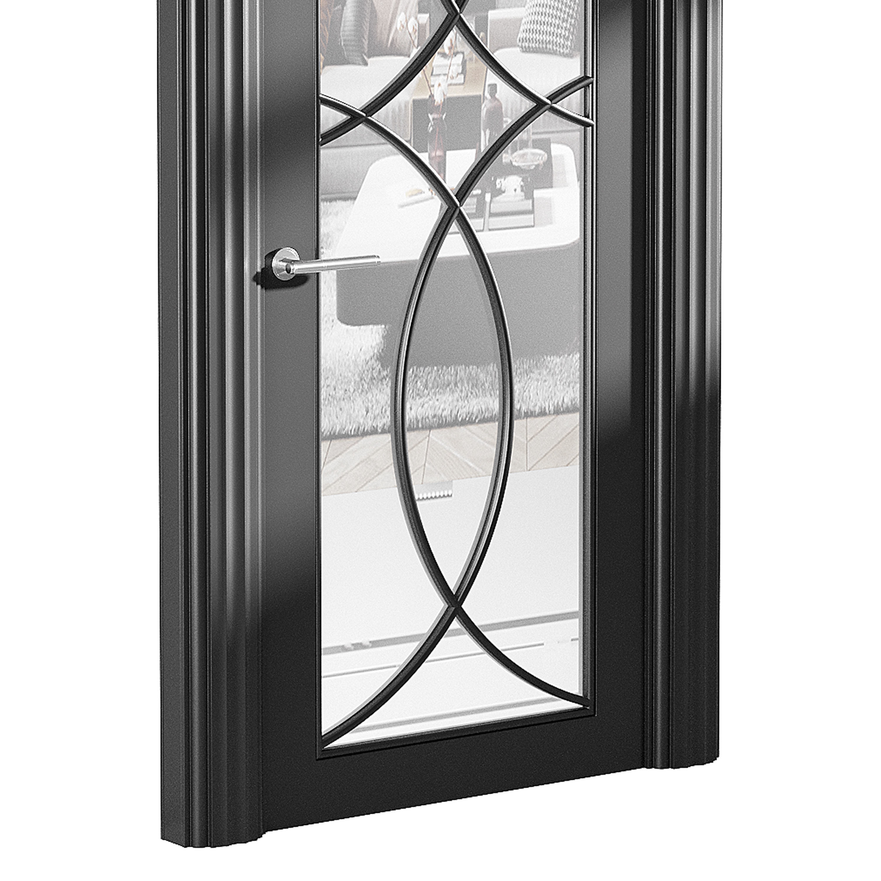 Modern entrance door 47 3D model_3