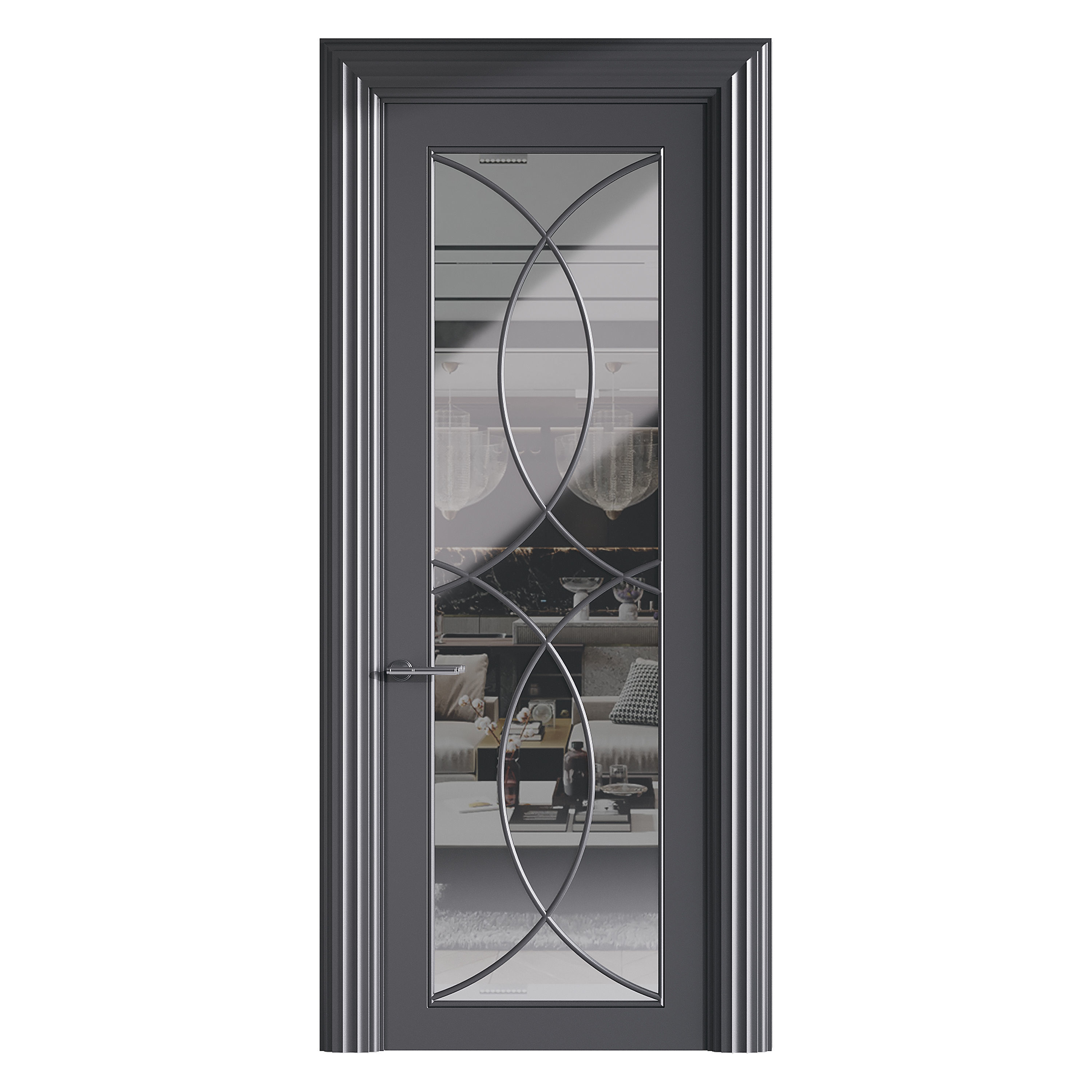 Modern entrance door 47 3D model_1