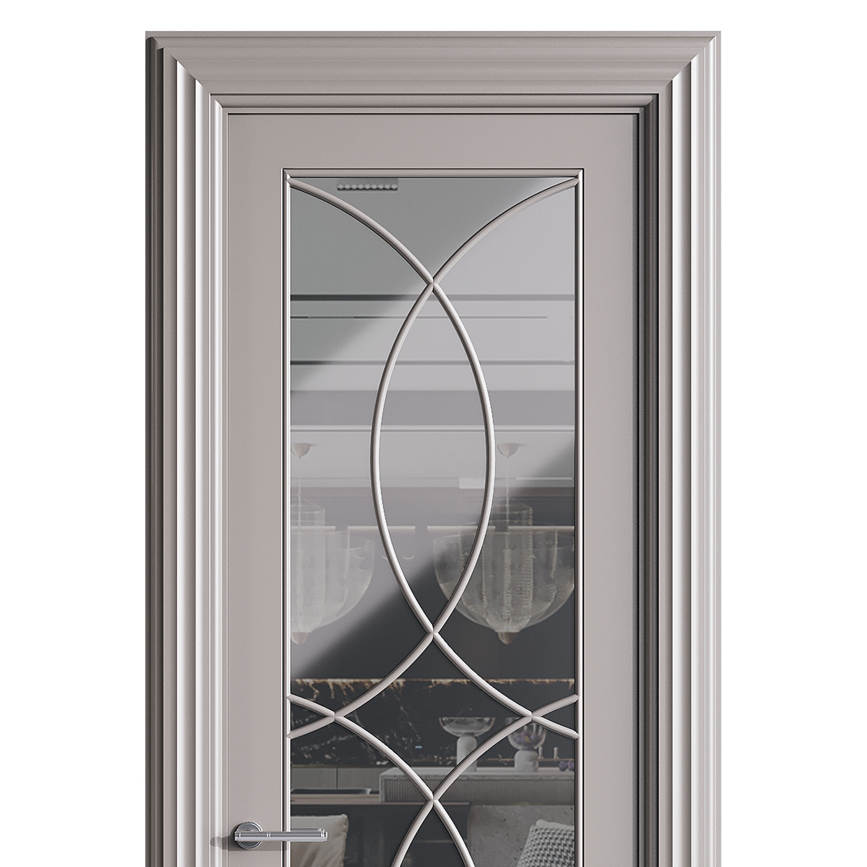 Modern entrance door 47 3D model_11