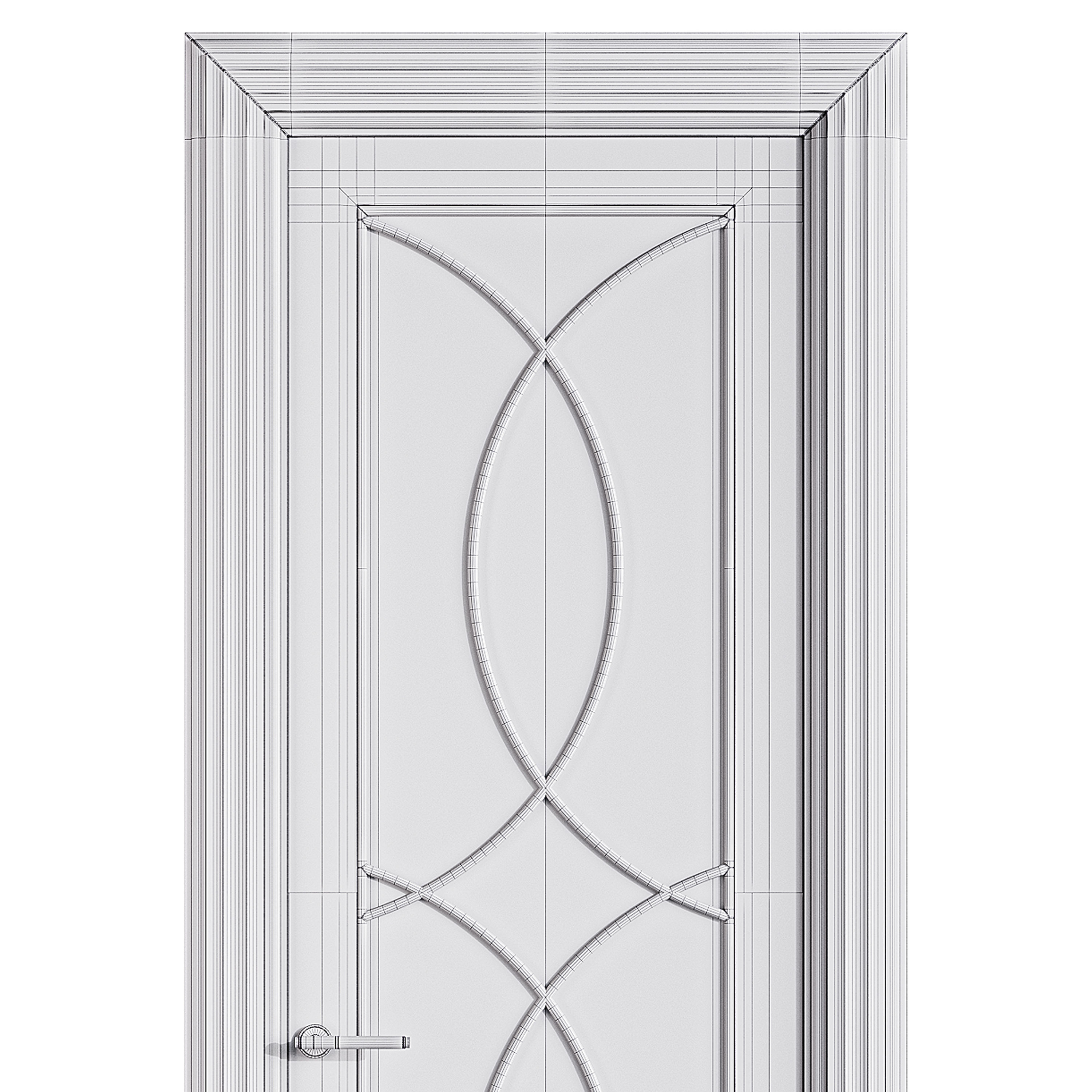 Modern entrance door 47 3D model_14