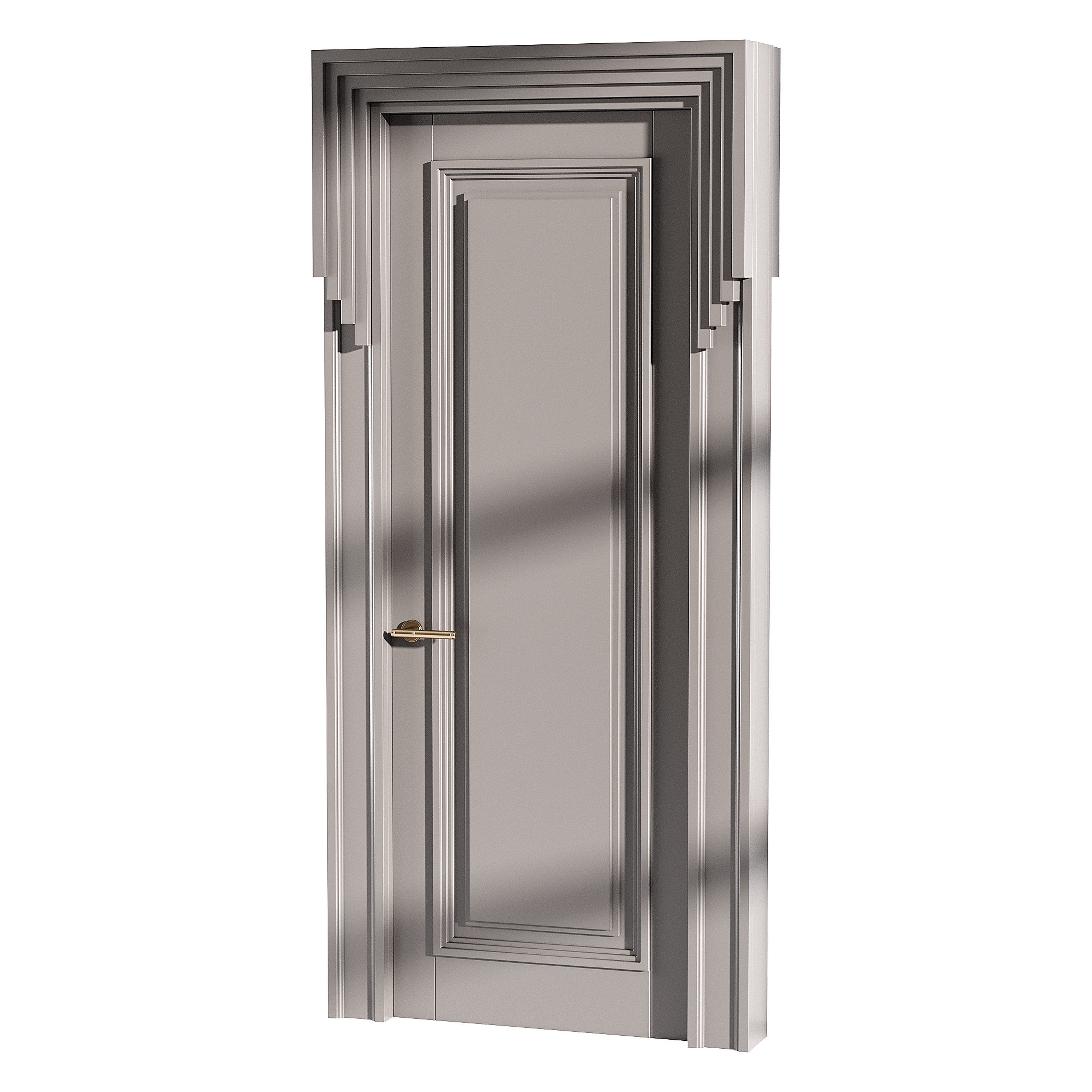 Modern entrance door 48 3D model_7