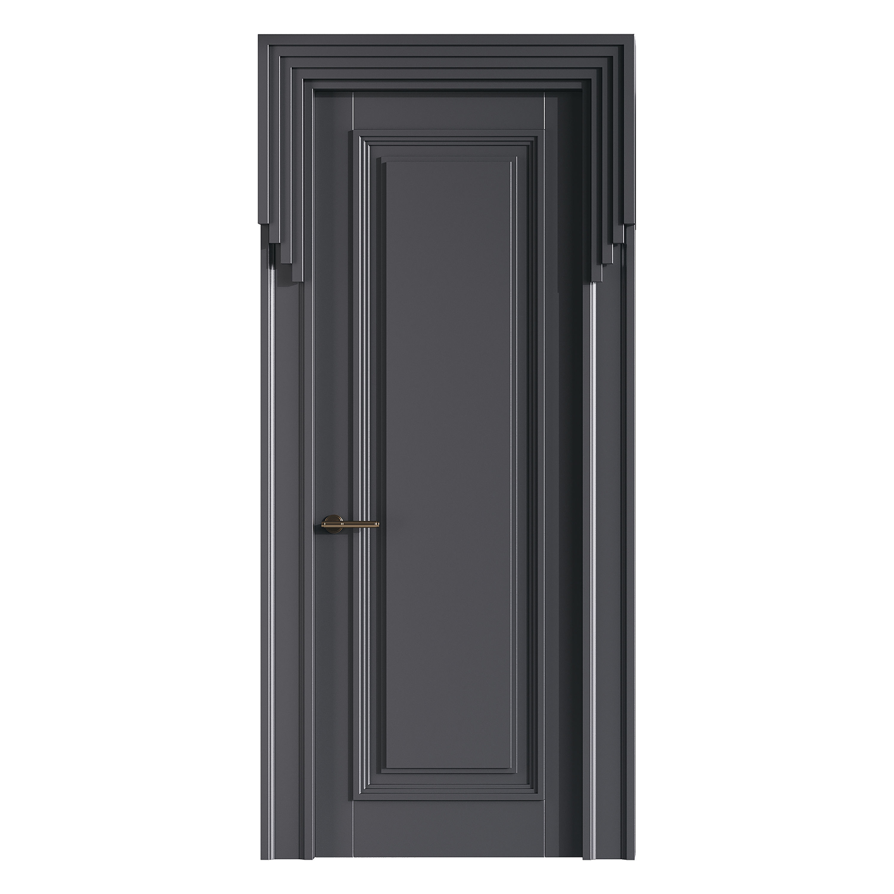 Modern entrance door 48 3D model_2