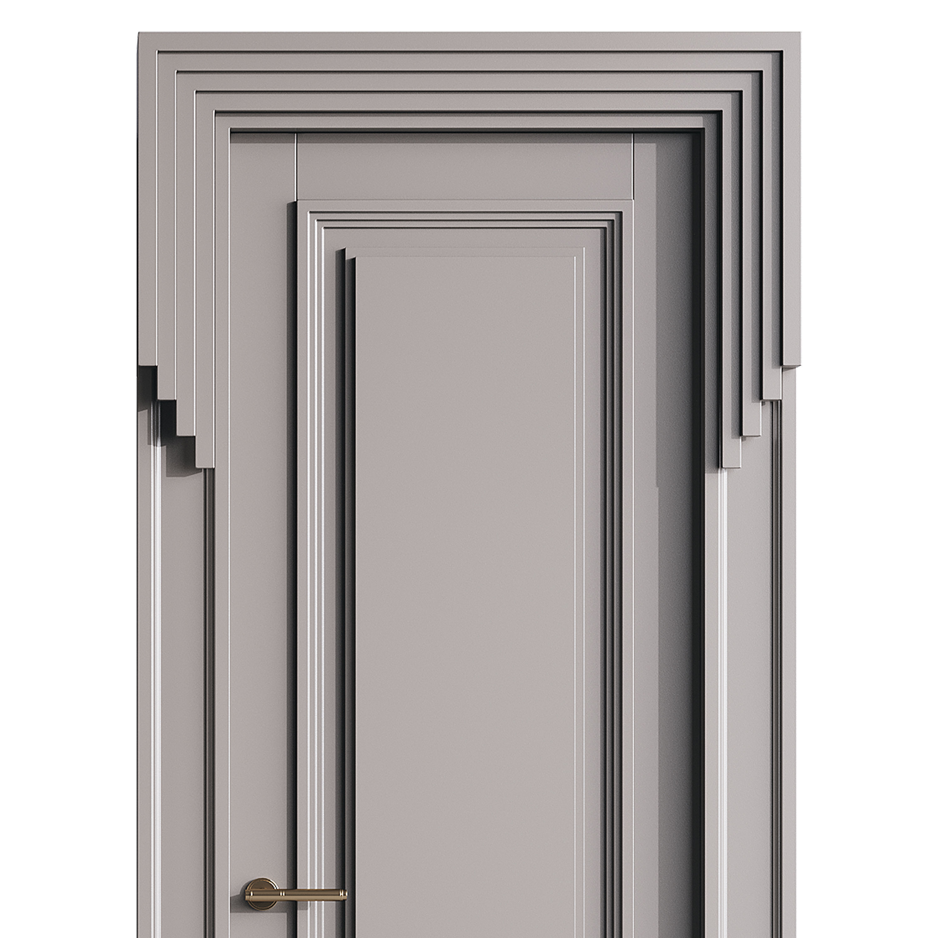 Modern entrance door 48 3D model_10