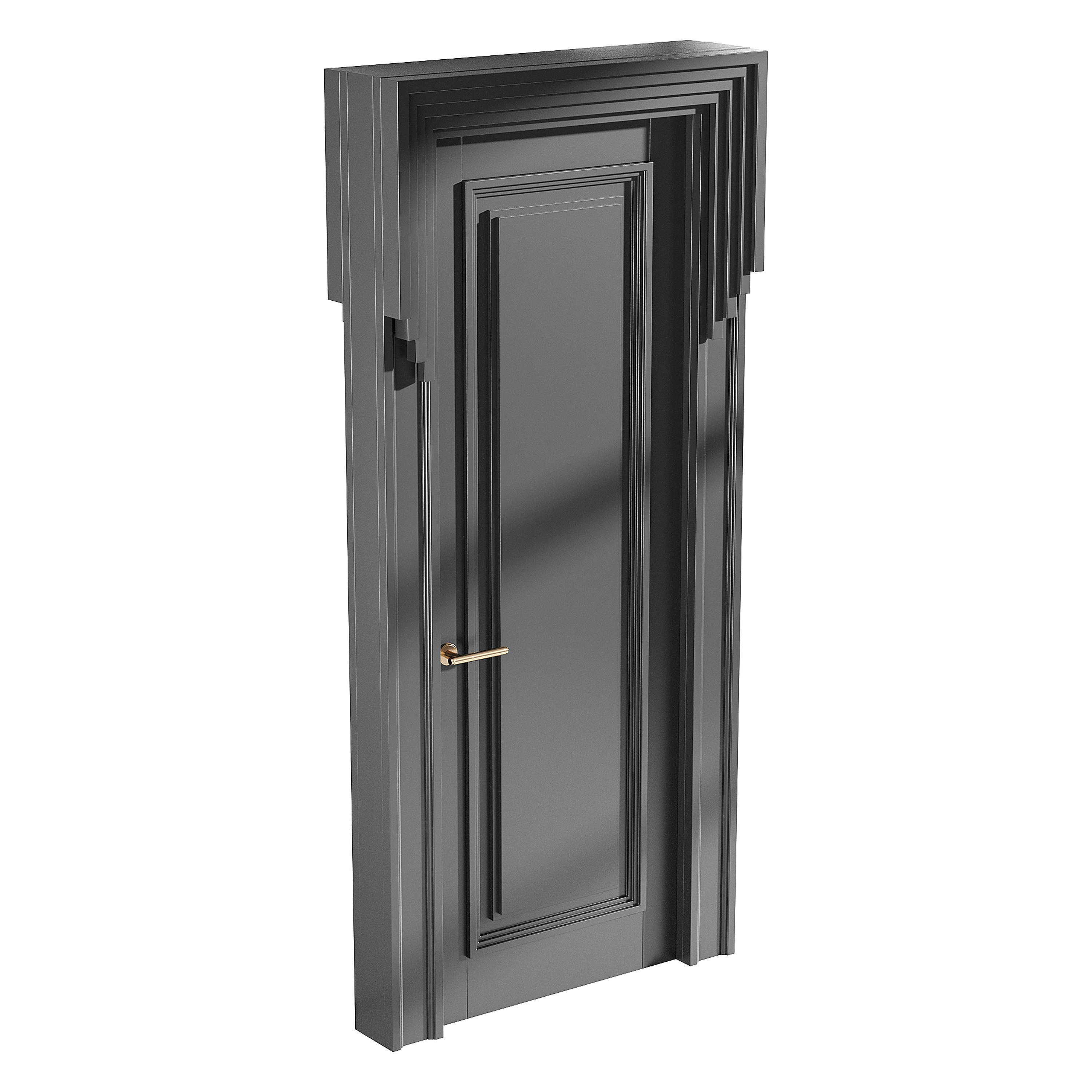 Modern entrance door 48 3D model_6