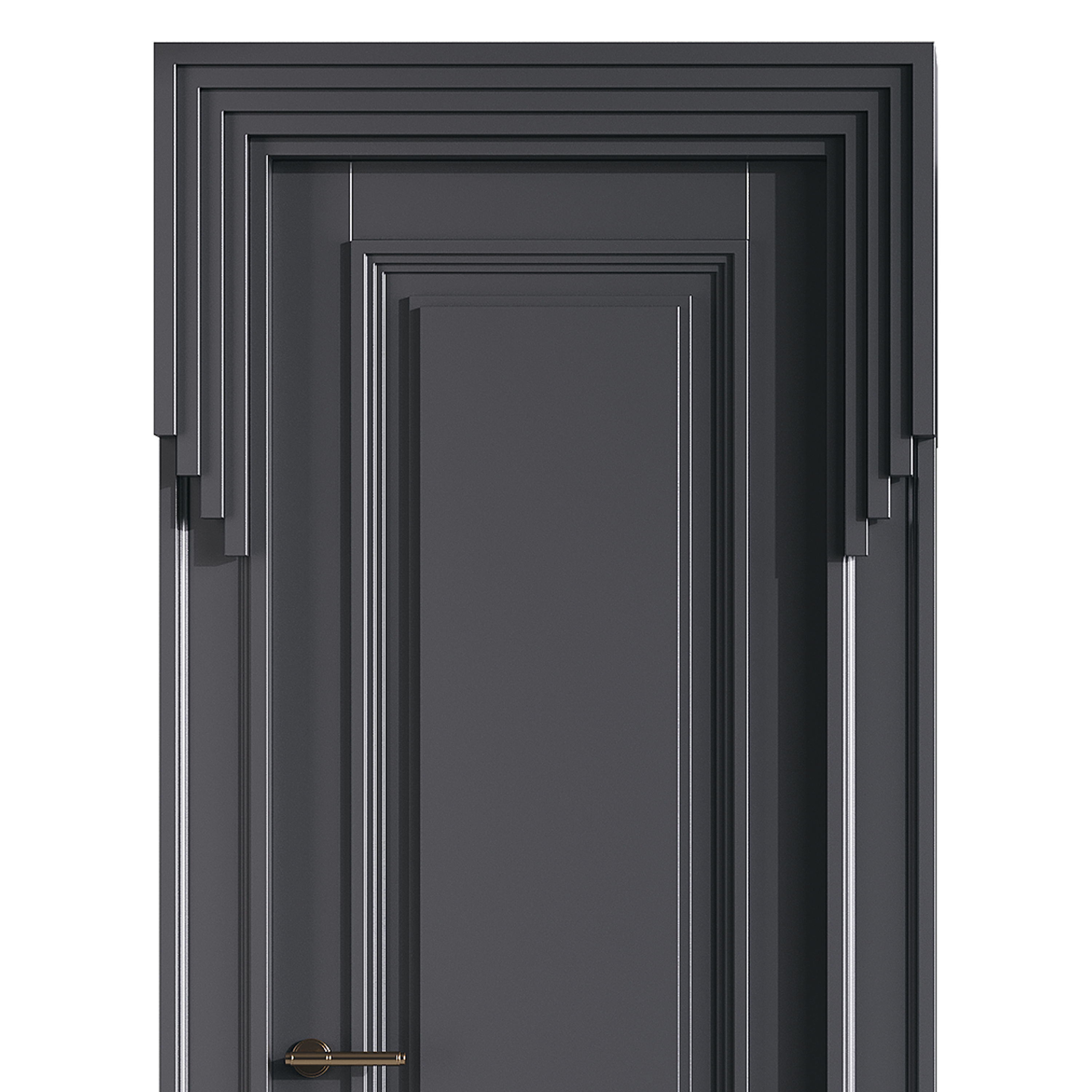 Modern entrance door 48 3D model_5