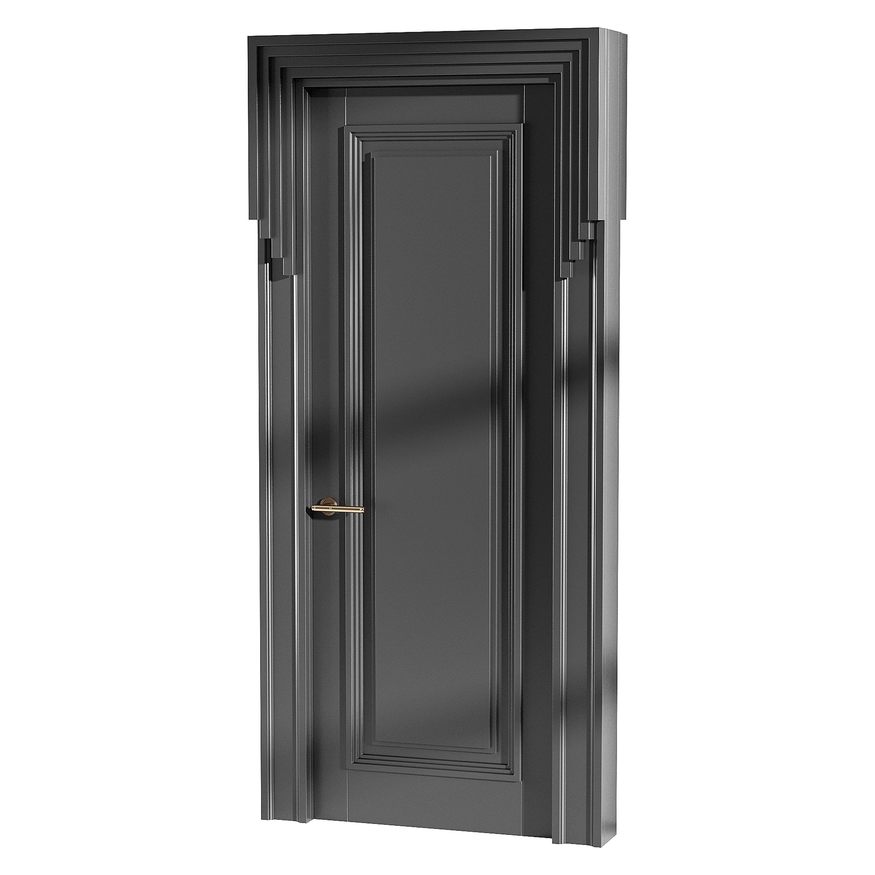 Modern entrance door 48 3D model_8