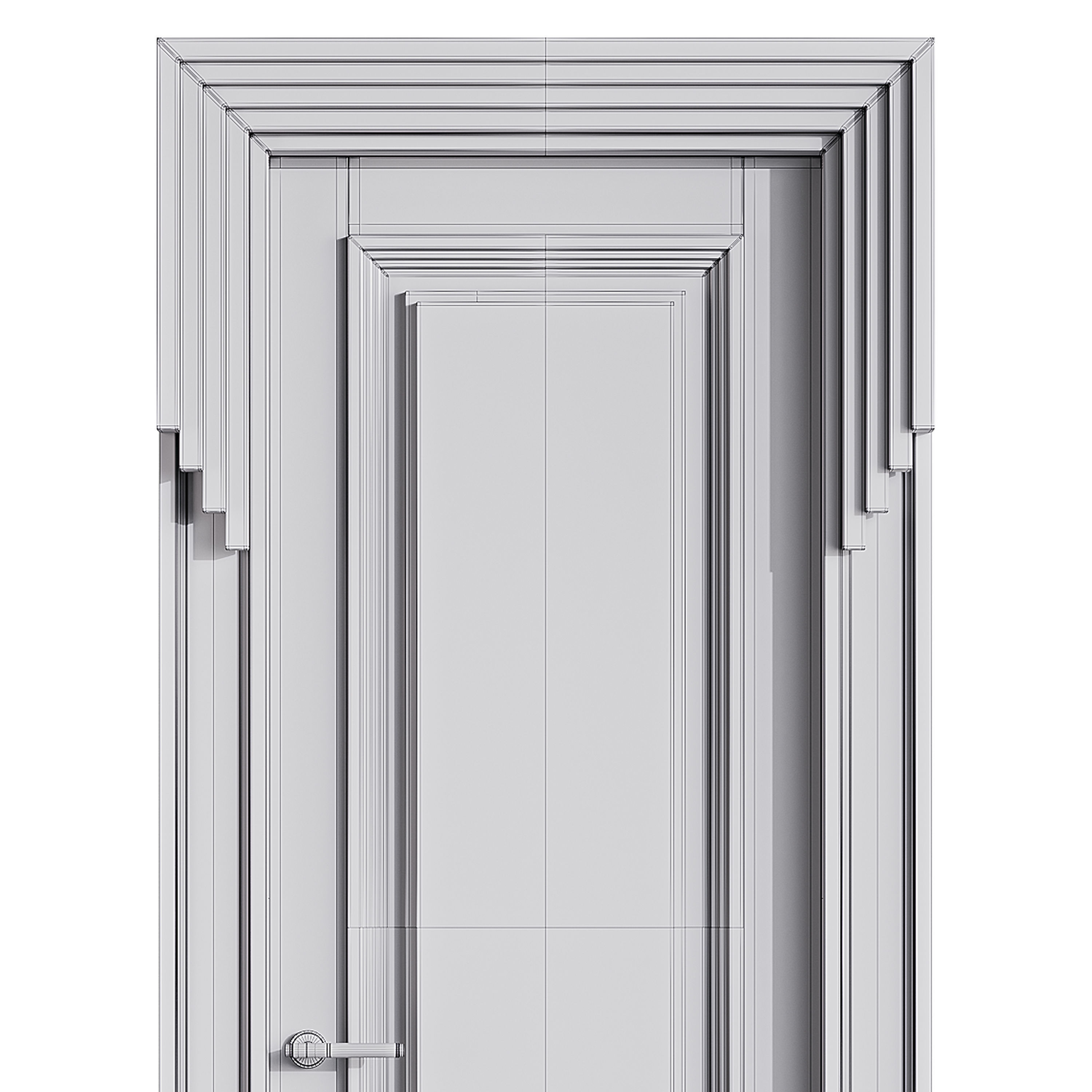 Modern entrance door 48 3D model_14