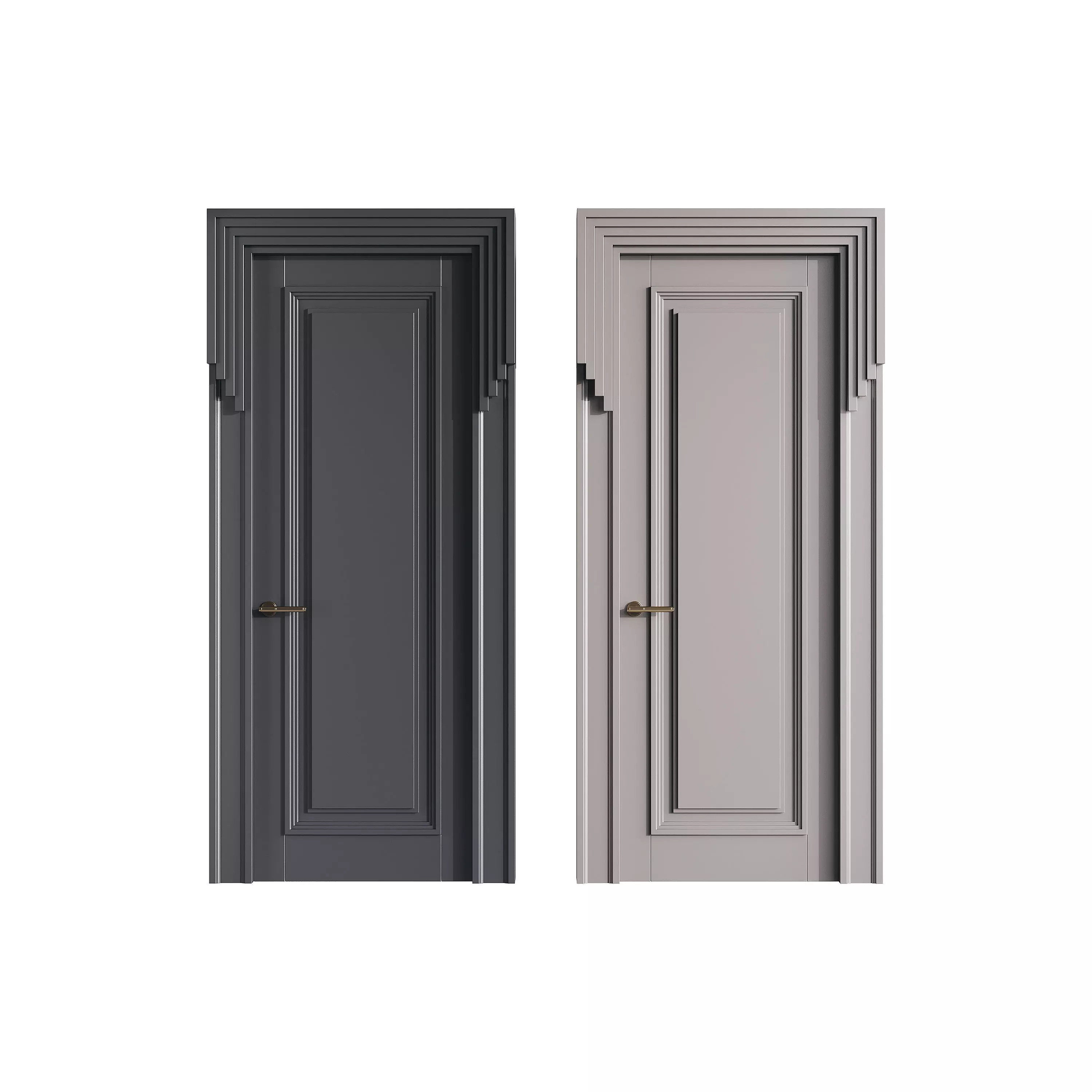 Modern entrance door 48 3D model_0