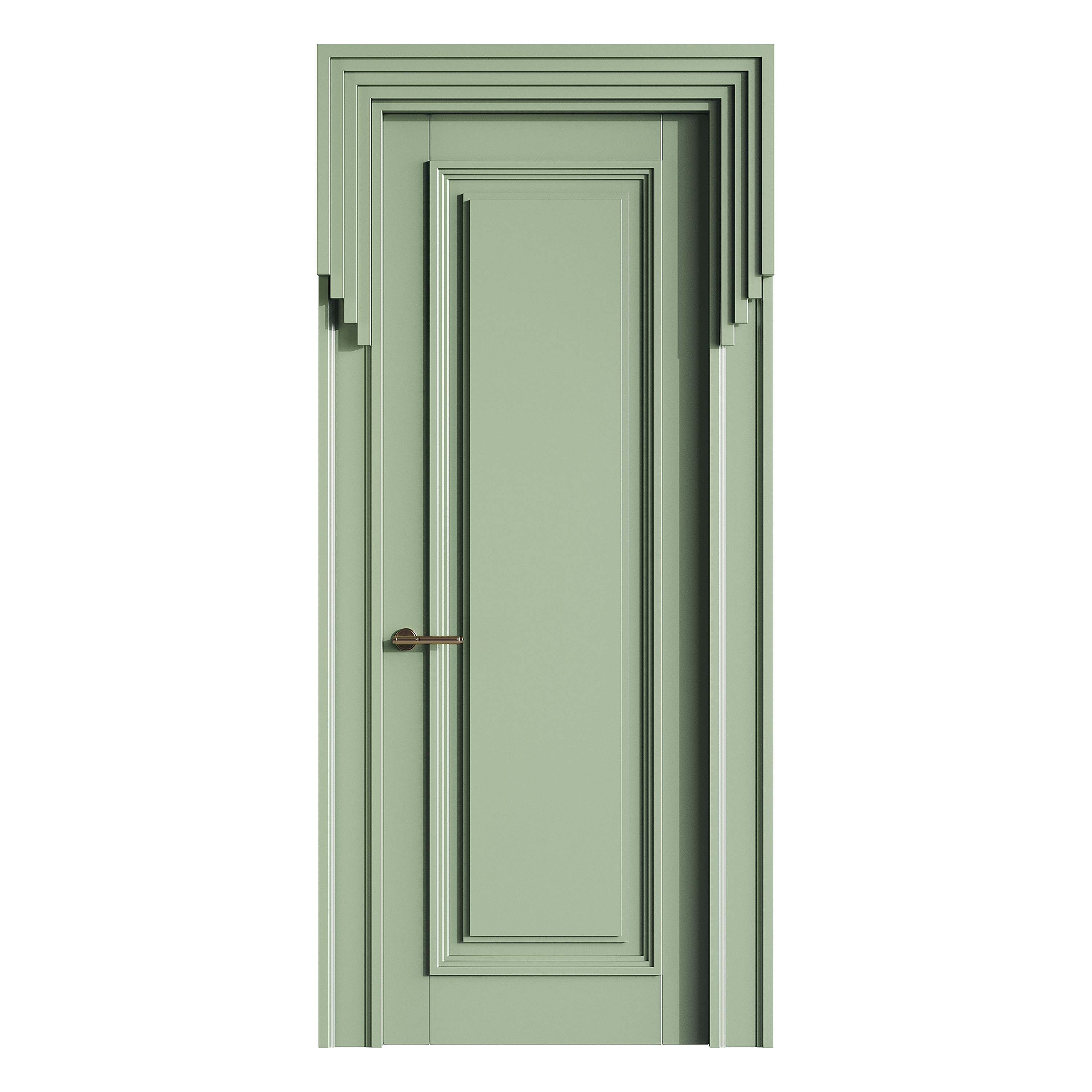 Modern entrance door 48 3D model_1