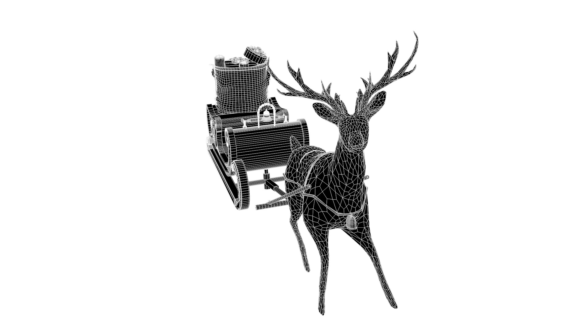 treno de natal 3D model_20