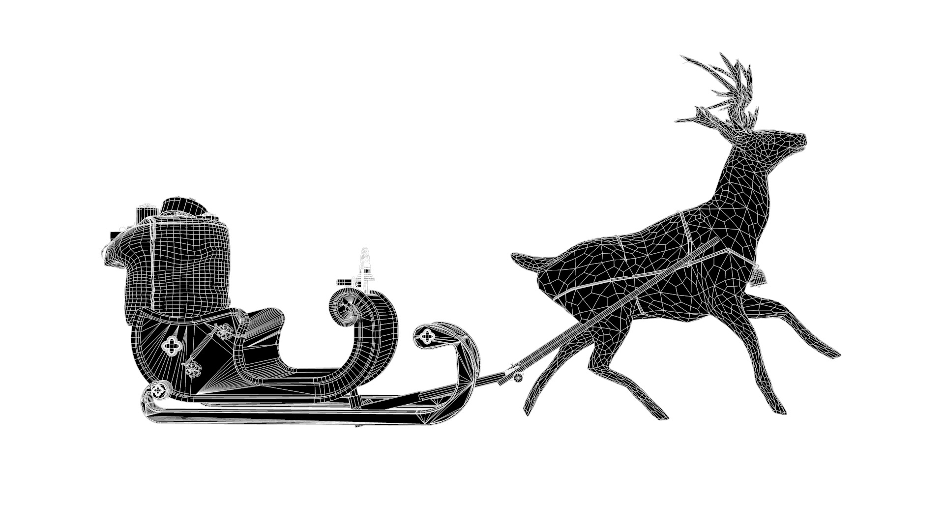 treno de natal 3D model_21