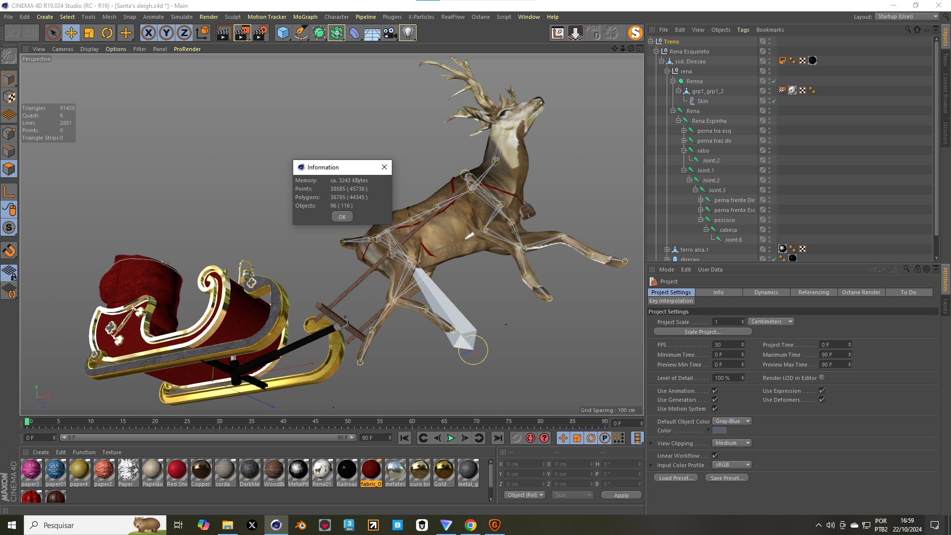 treno de natal 3D model_8