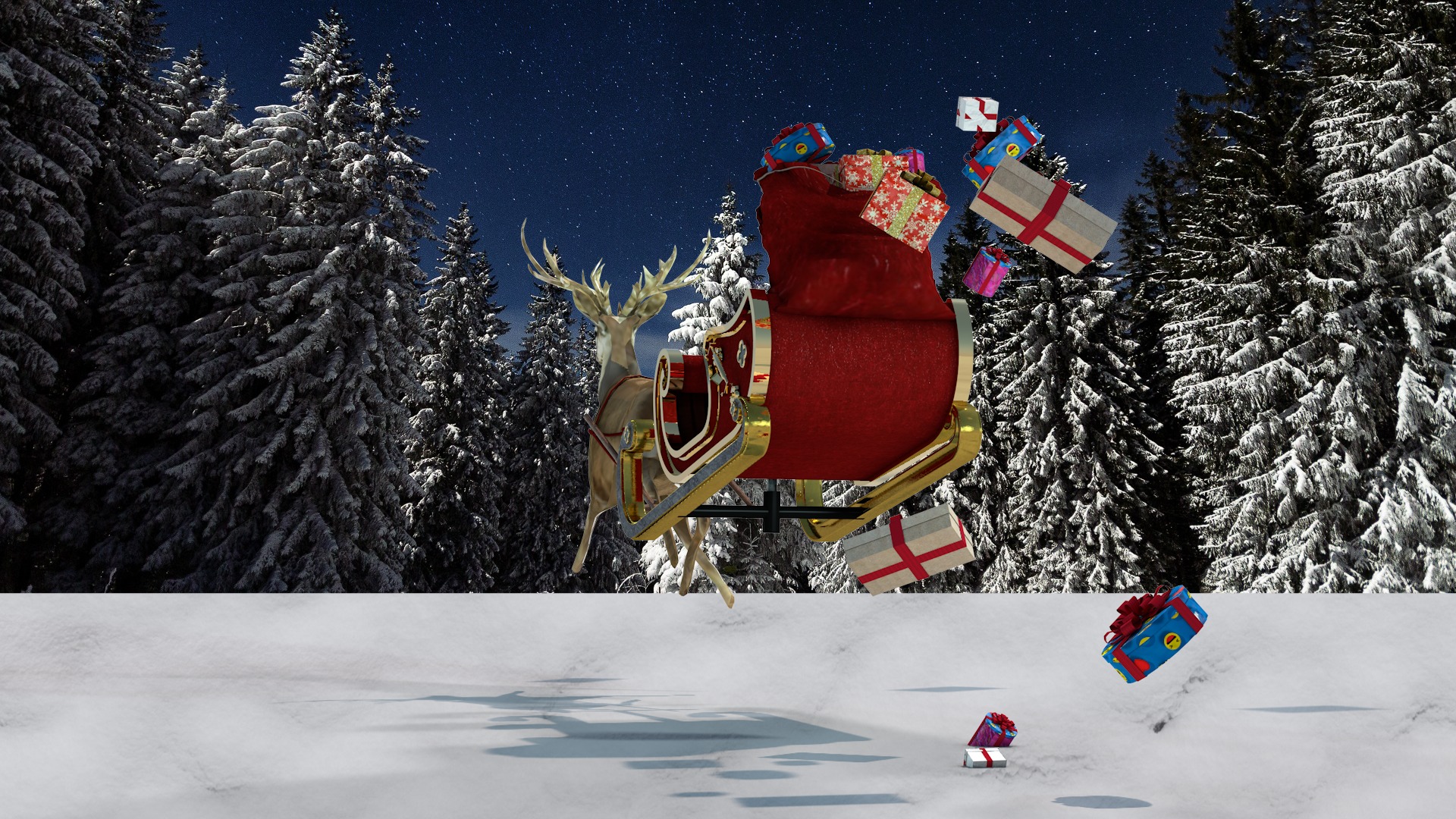 treno de natal 3D model_18