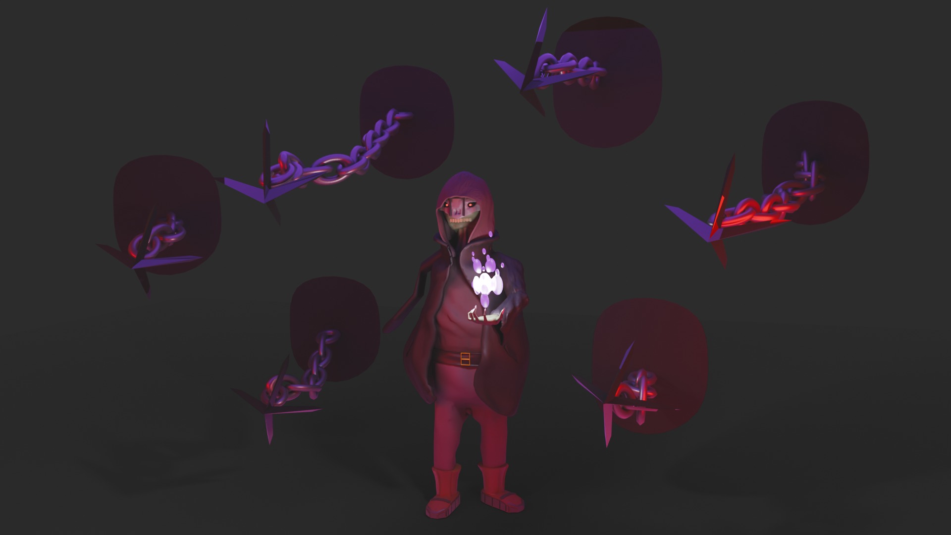 monster Low-poly 3D model_2