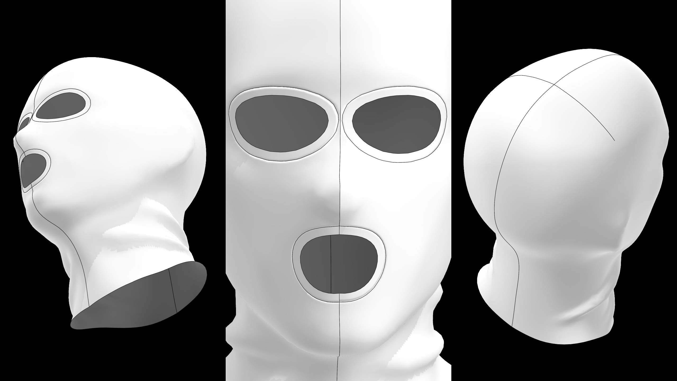 SKI MASK PACK genesis8 highpoly 3D model_2
