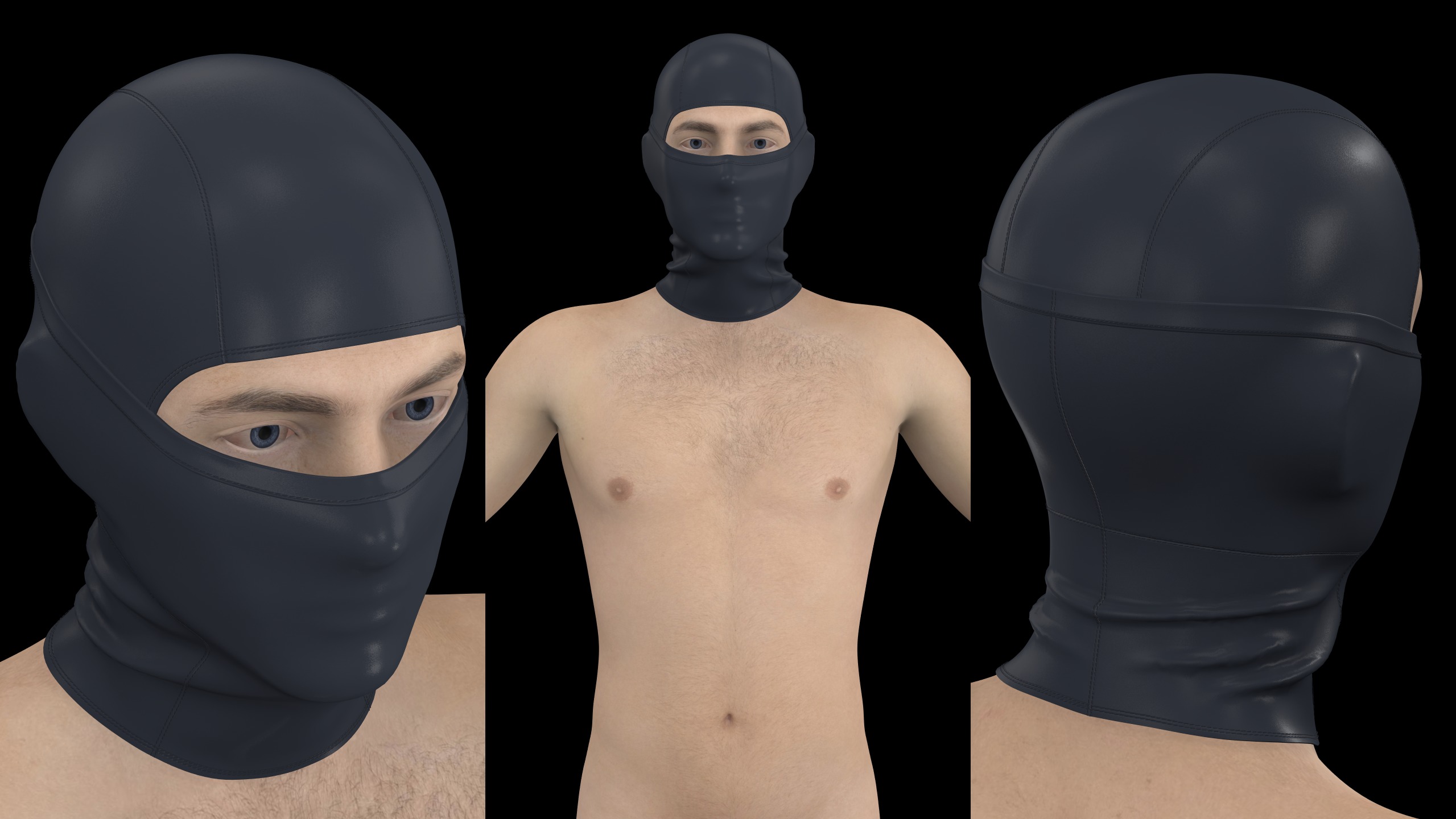 SKI MASK PACK genesis8 highpoly 3D model_13