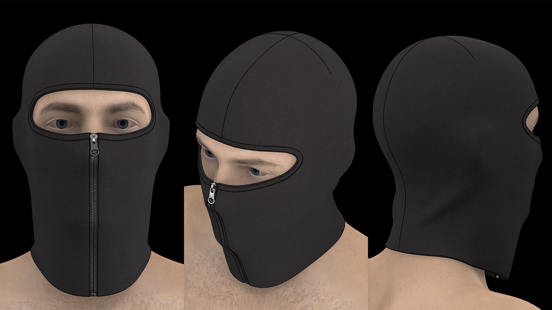 SKI MASK PACK genesis8 highpoly 3D model_16