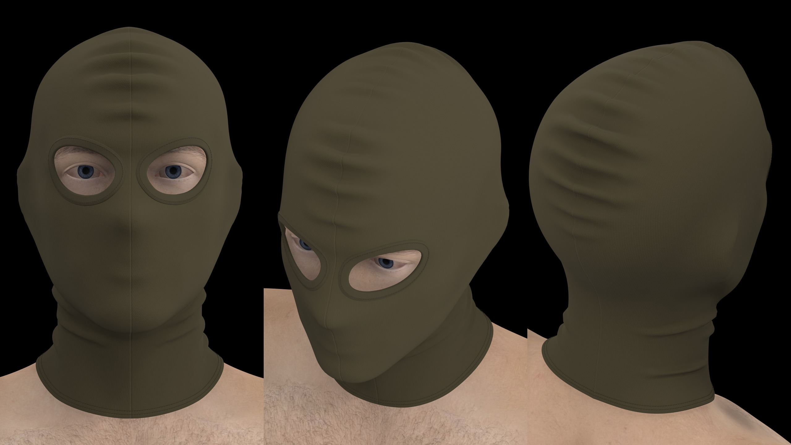 SKI MASK PACK genesis8 highpoly 3D model_10