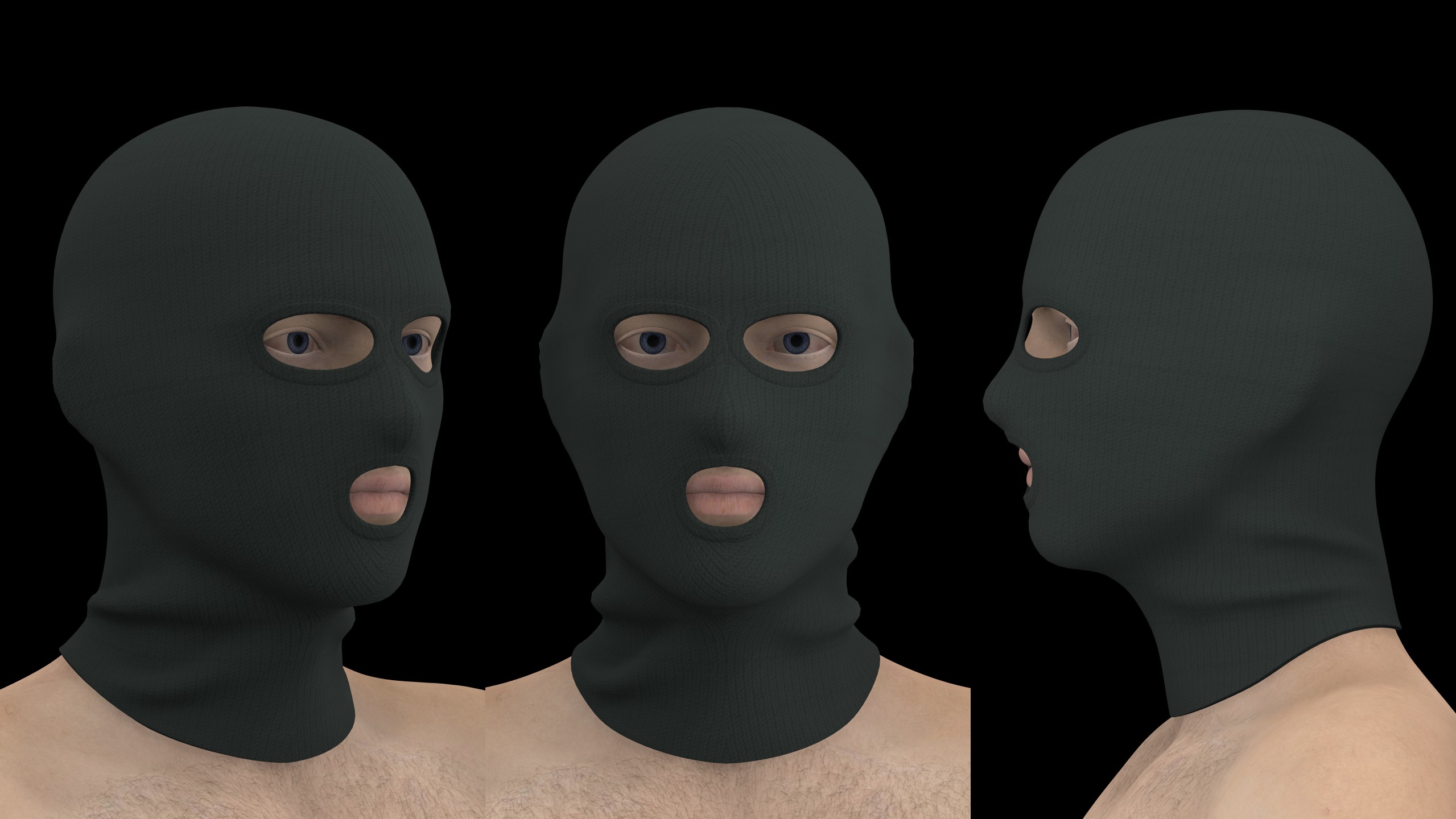 SKI MASK PACK genesis8 highpoly 3D model_1