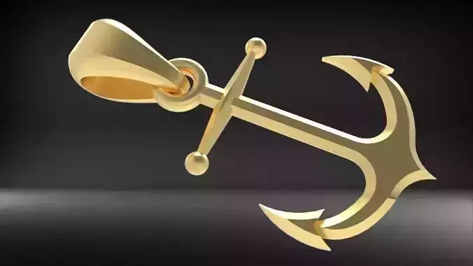 Anchor Pendant 3D print model