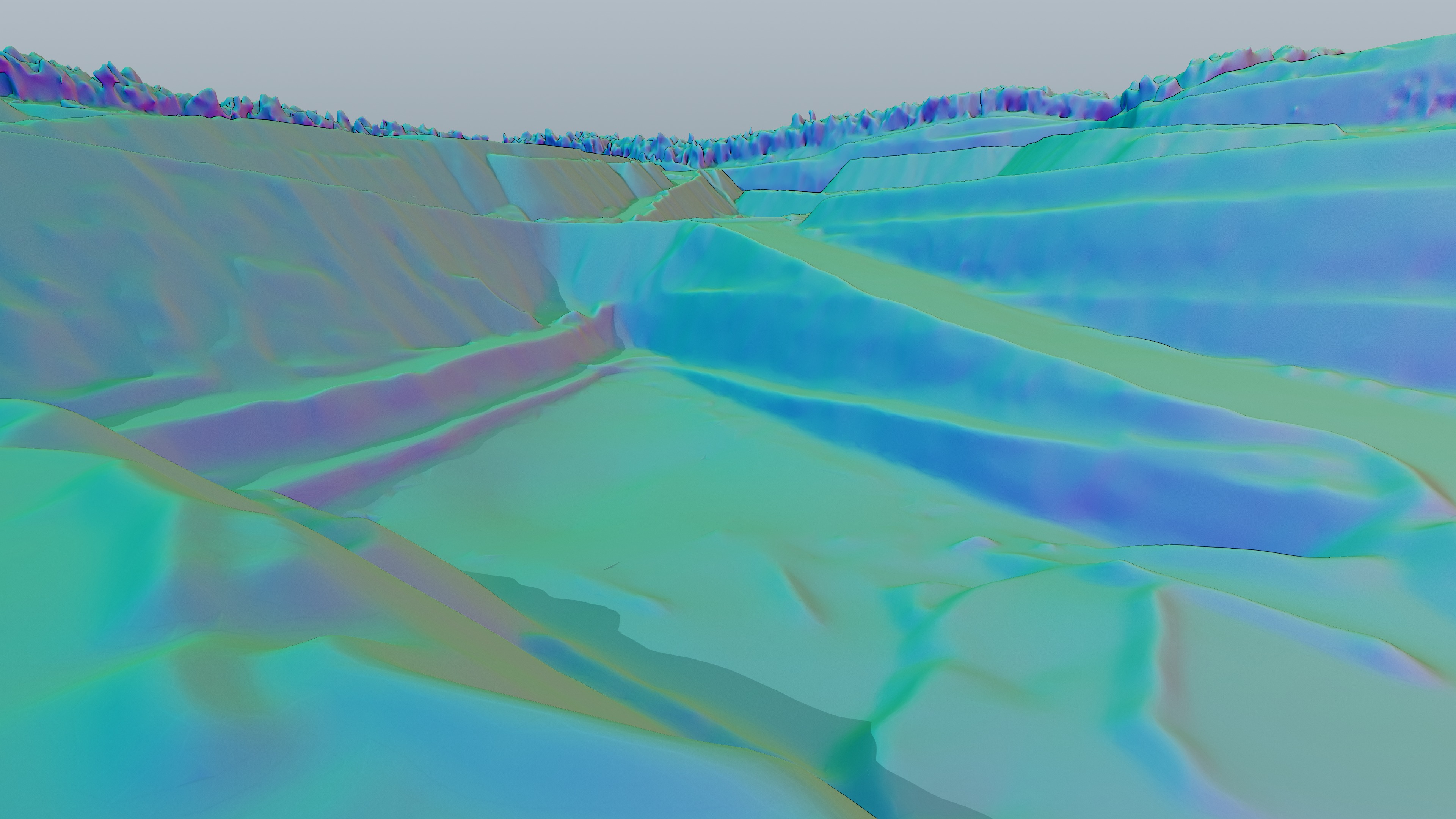 Biohazard Wasteland Multipurpose 3D Terrain Model 3D model_35