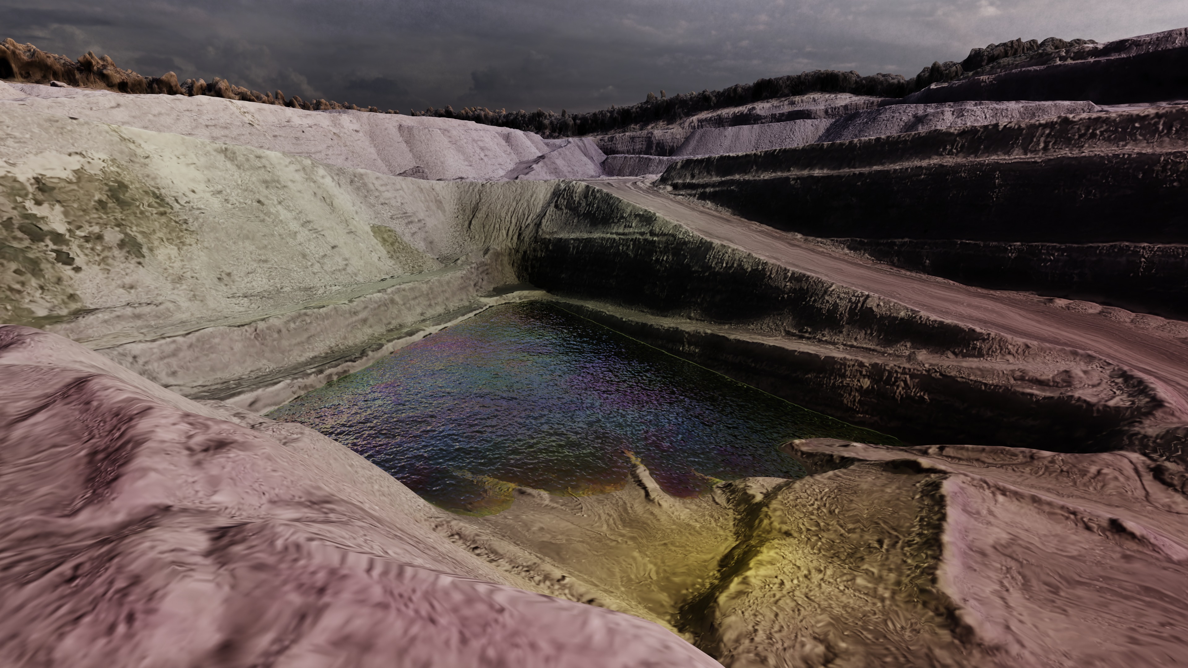 Biohazard Wasteland Multipurpose 3D Terrain Model 3D model_1