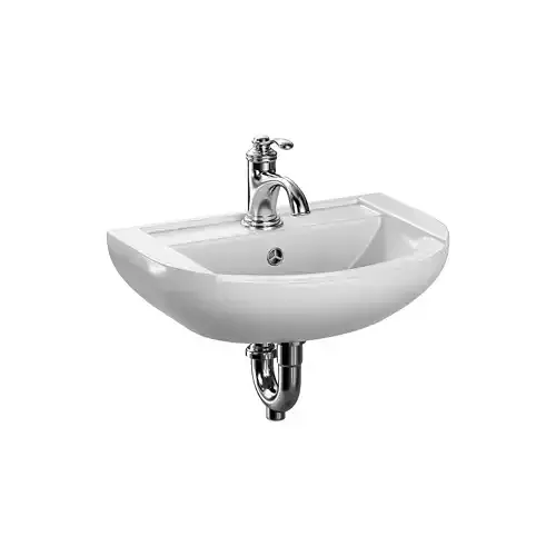 Nova Wall Mount Vessel Bathroom Sink Round Heavy Duty Ceramic