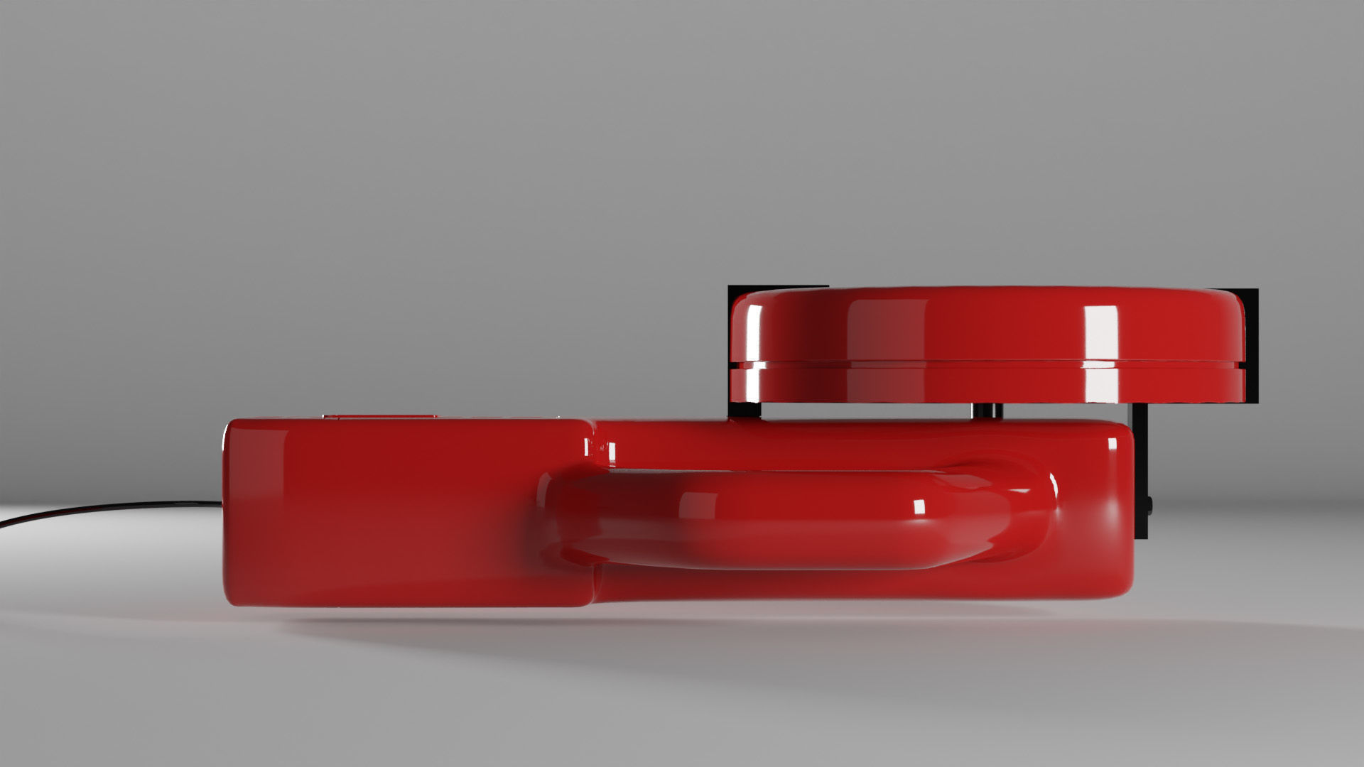 electric concrete saw pbr Low-poly 3D model_4