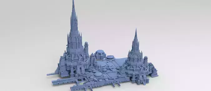 Gondorian castle towers 