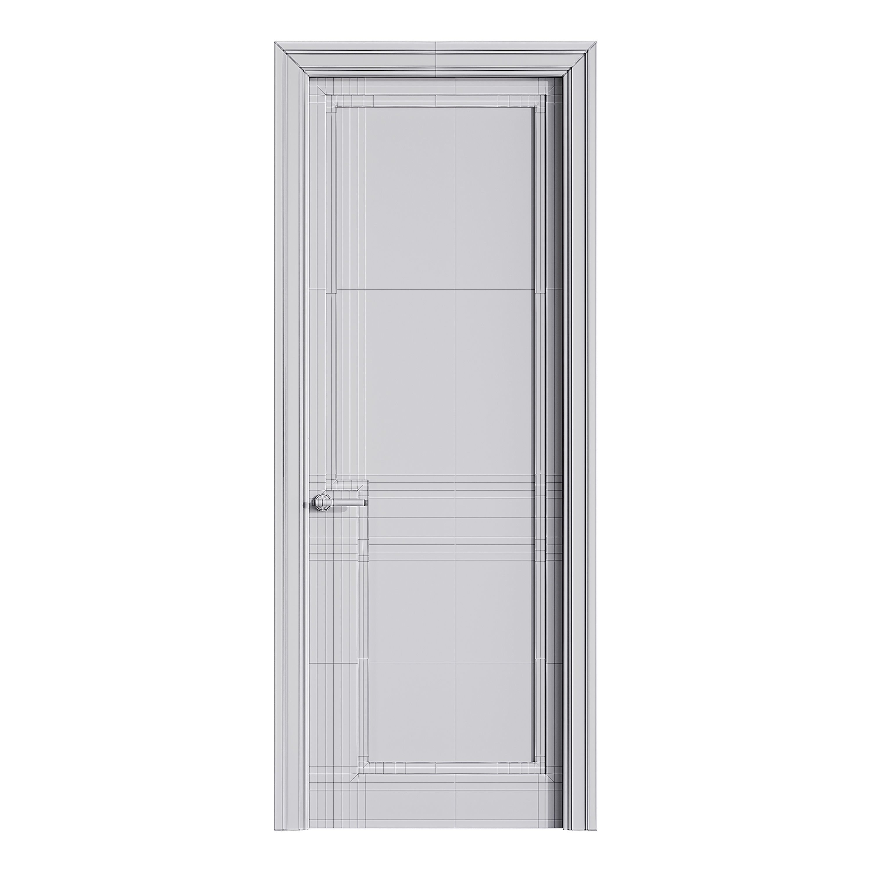 Modern entrance door 52 3D model_13