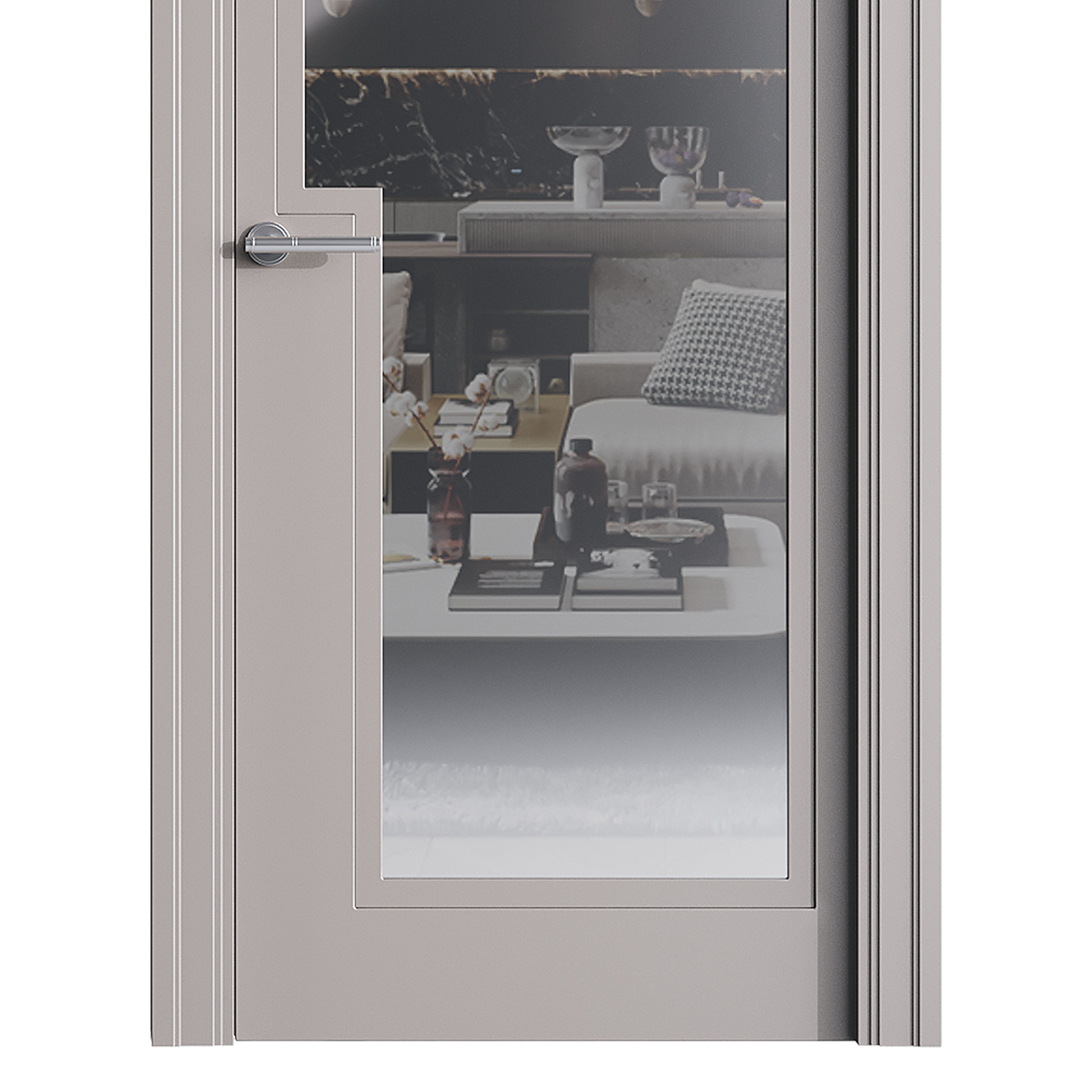 Modern entrance door 52 3D model_1