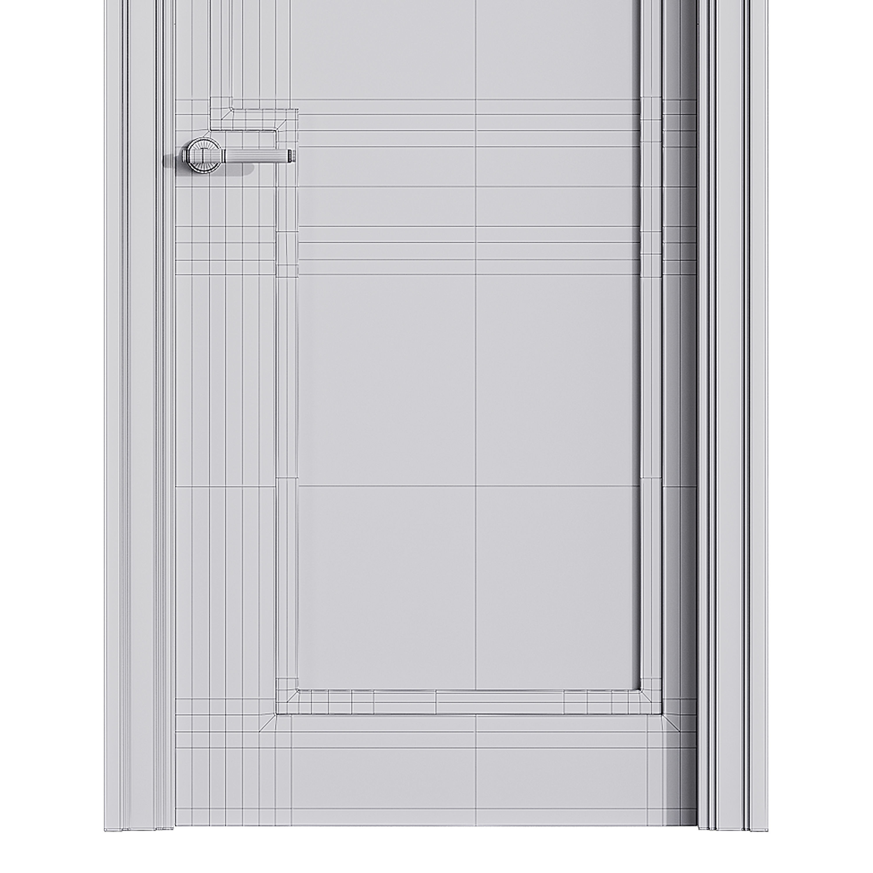 Modern entrance door 52 3D model_14