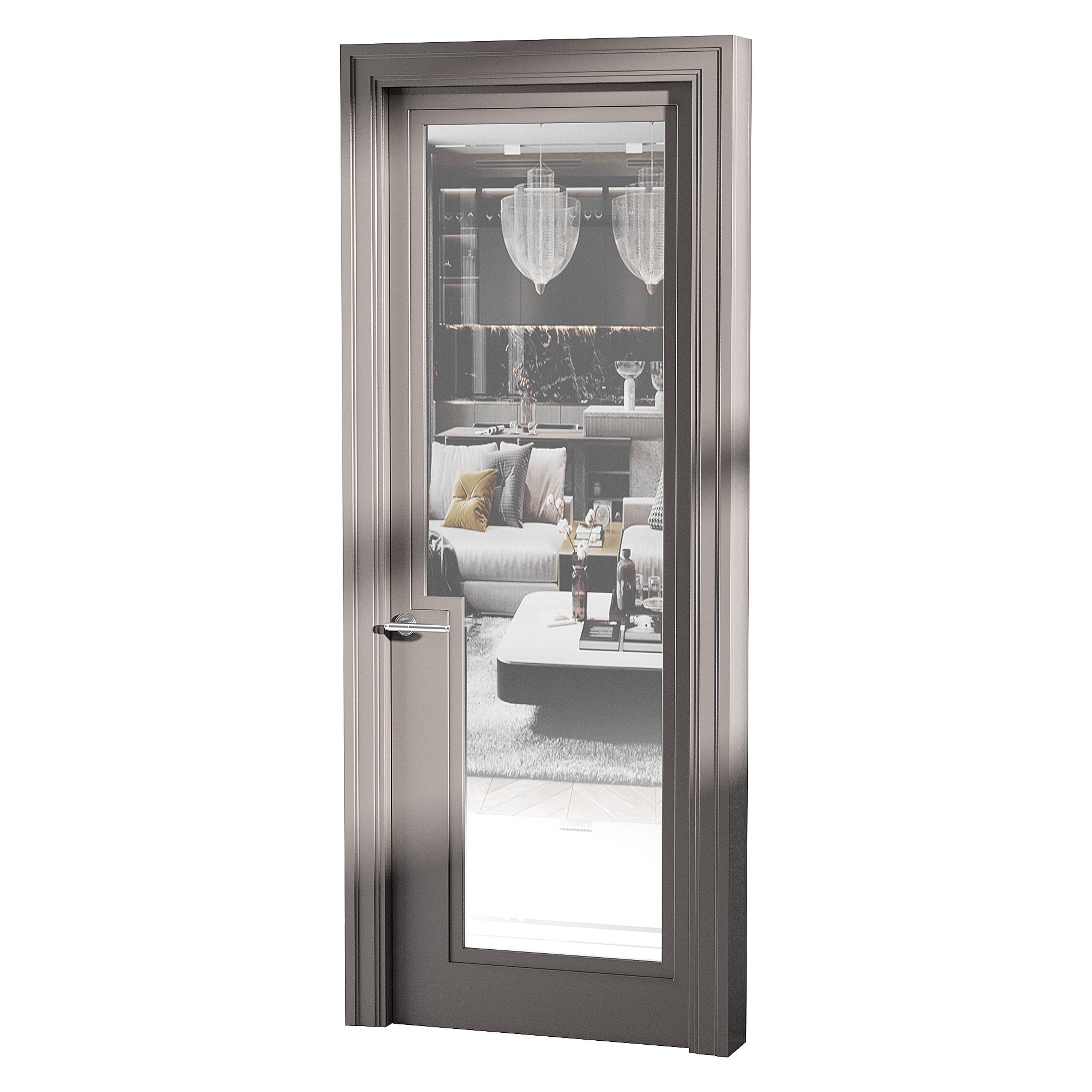 Modern entrance door 52 3D model_12