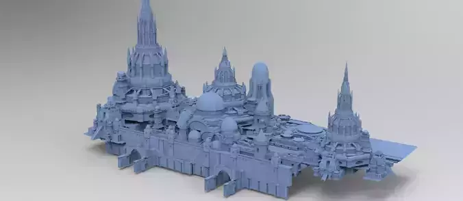 Gondorian castle inspired fort gate