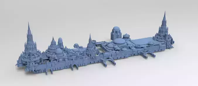 Gondorian castle inspired fort gate 5