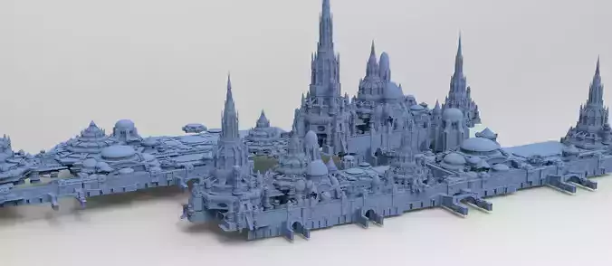 Gondorian castle inspired fort gate 4 models 