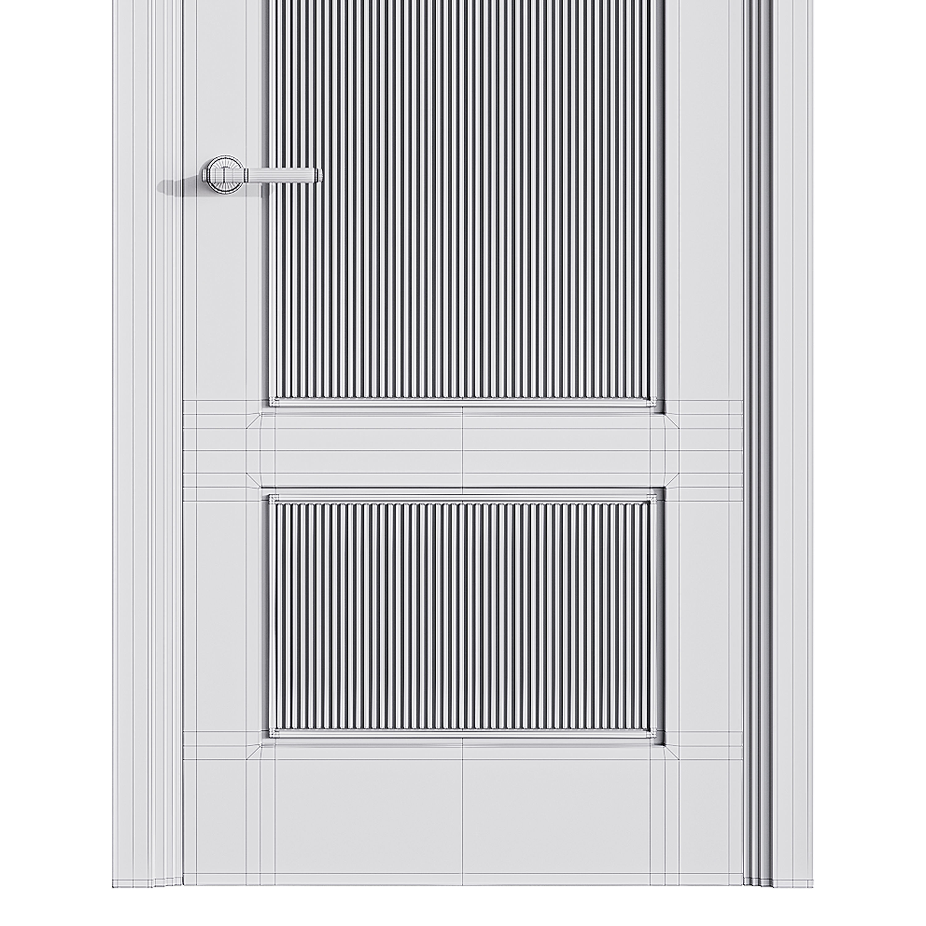 Modern entrance door 55 3D model_14