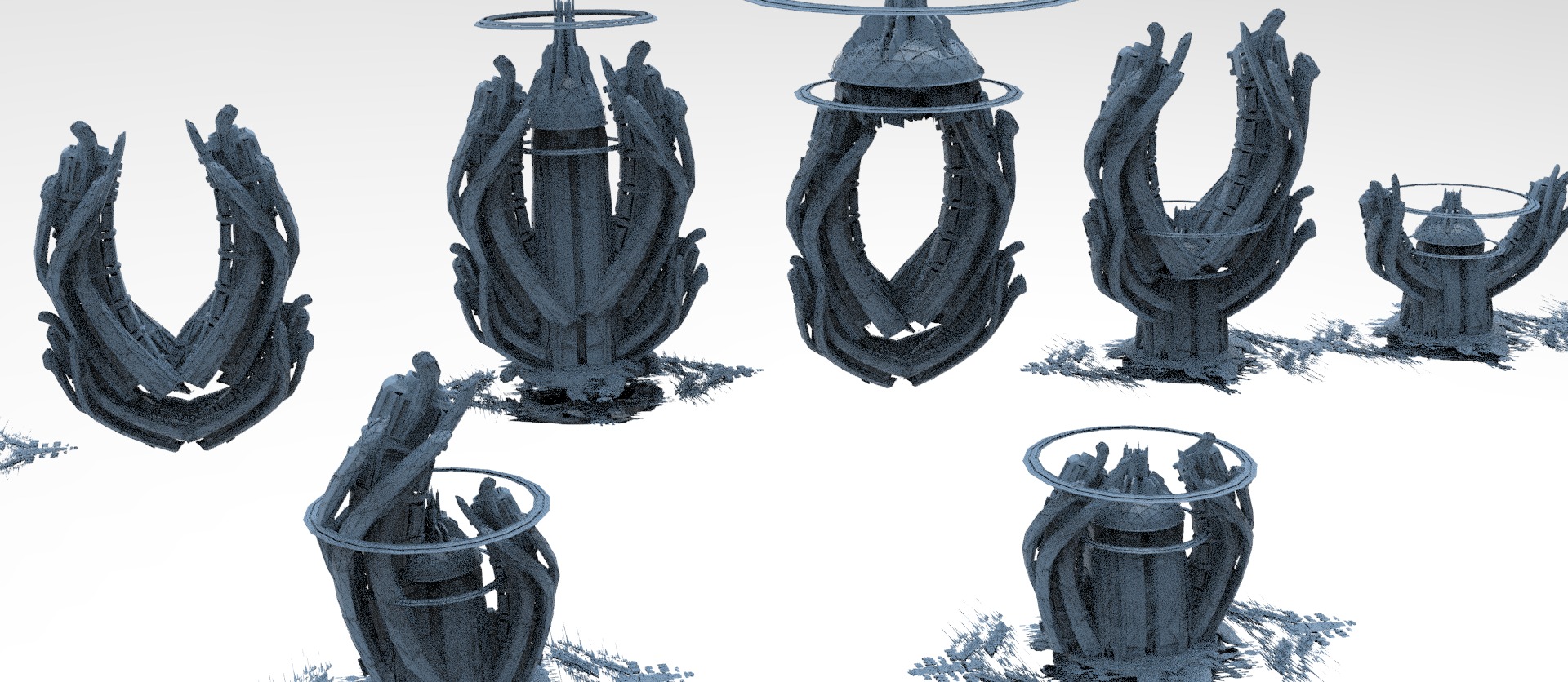 Sci fi Trinity elite tower extended collection  3D model_1