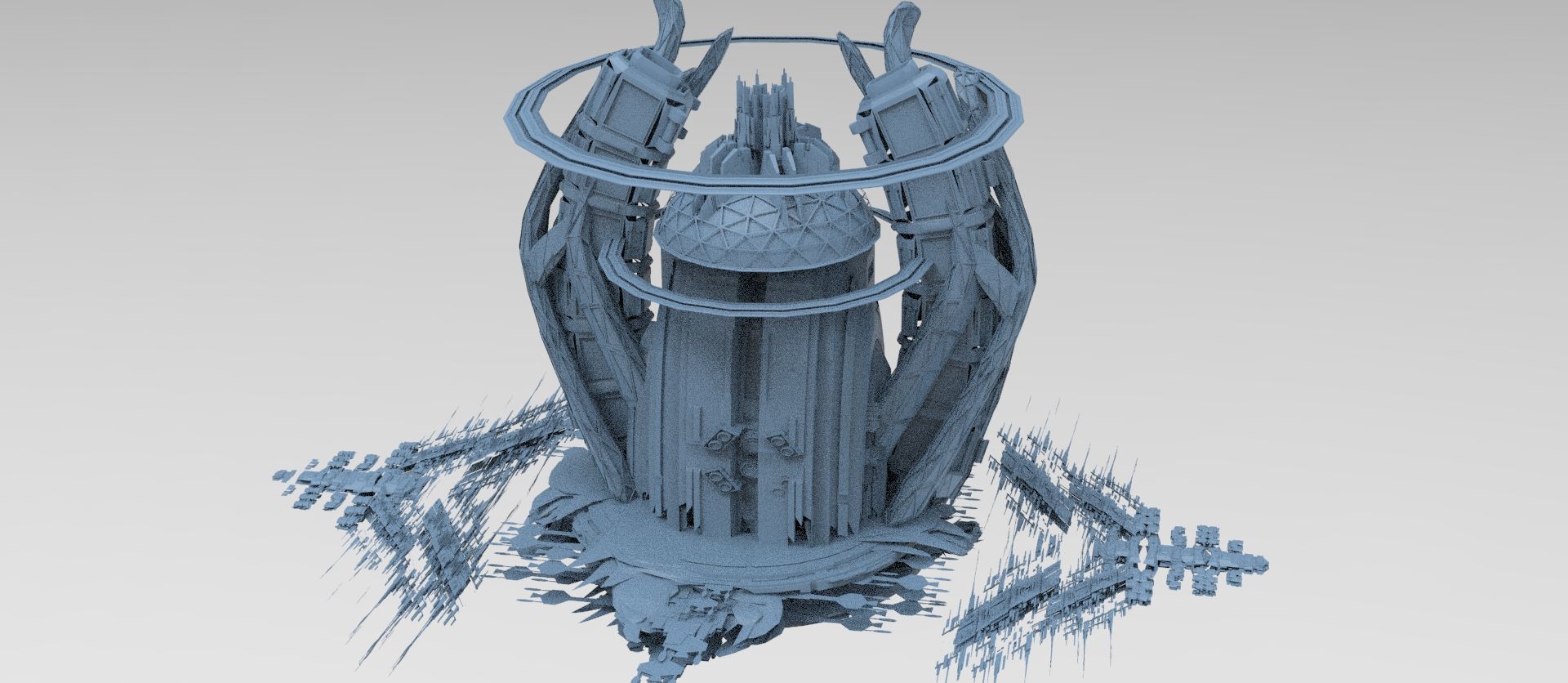 Sci fi Trinity elite tower extended collection  3D model_10