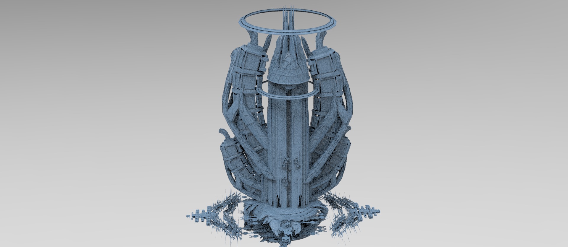 Sci fi Trinity elite tower extended collection  3D model_17