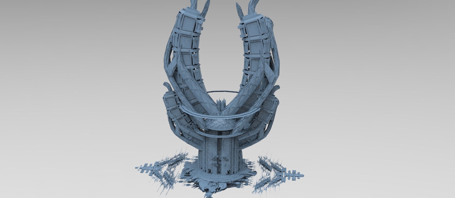 Sci fi Trinity elite tower extended collection  3D model_13