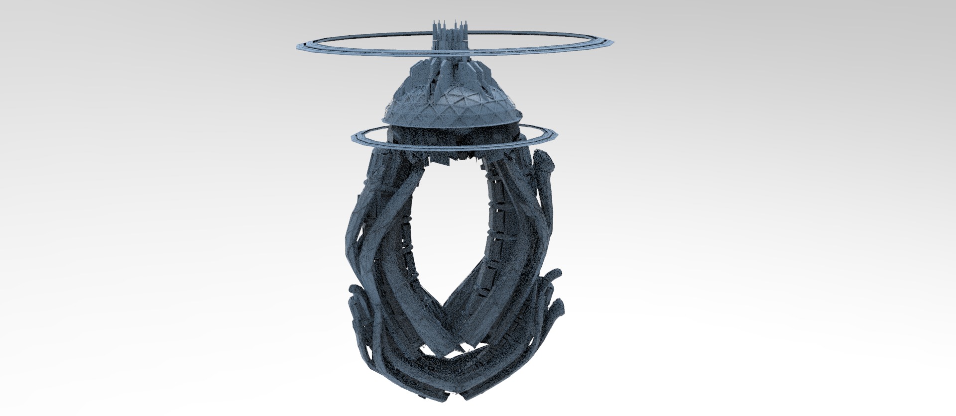 Sci fi Trinity elite tower extended collection  3D model_3