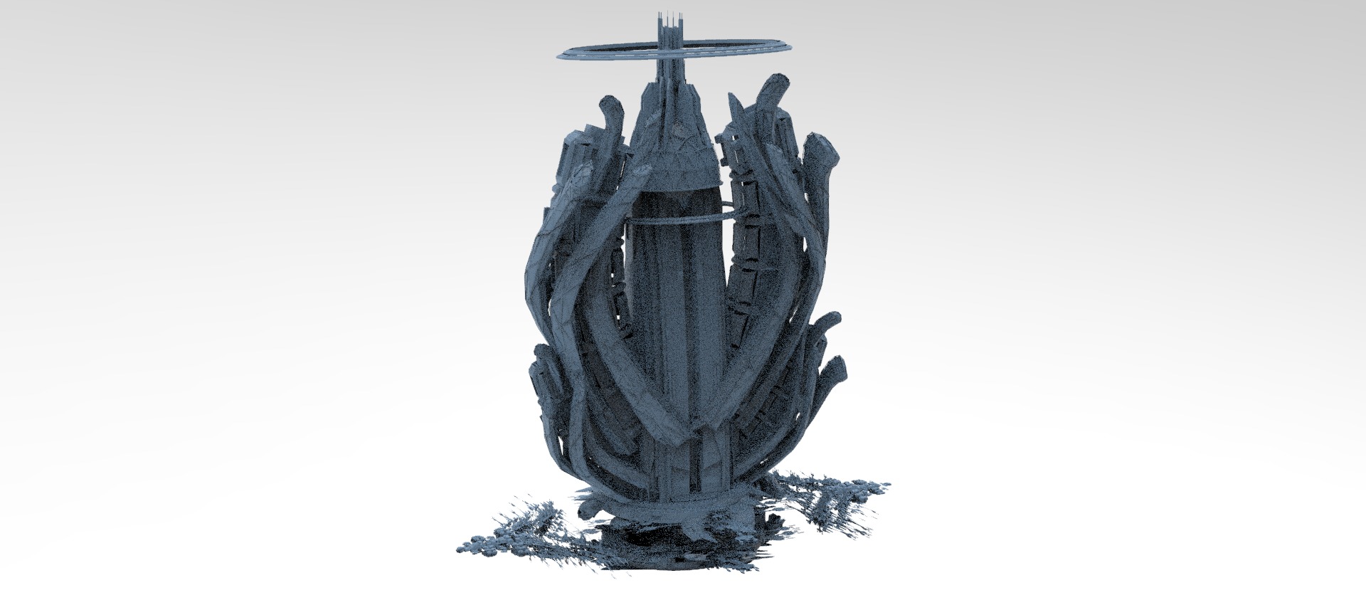 Sci fi Trinity elite tower extended collection  3D model_5