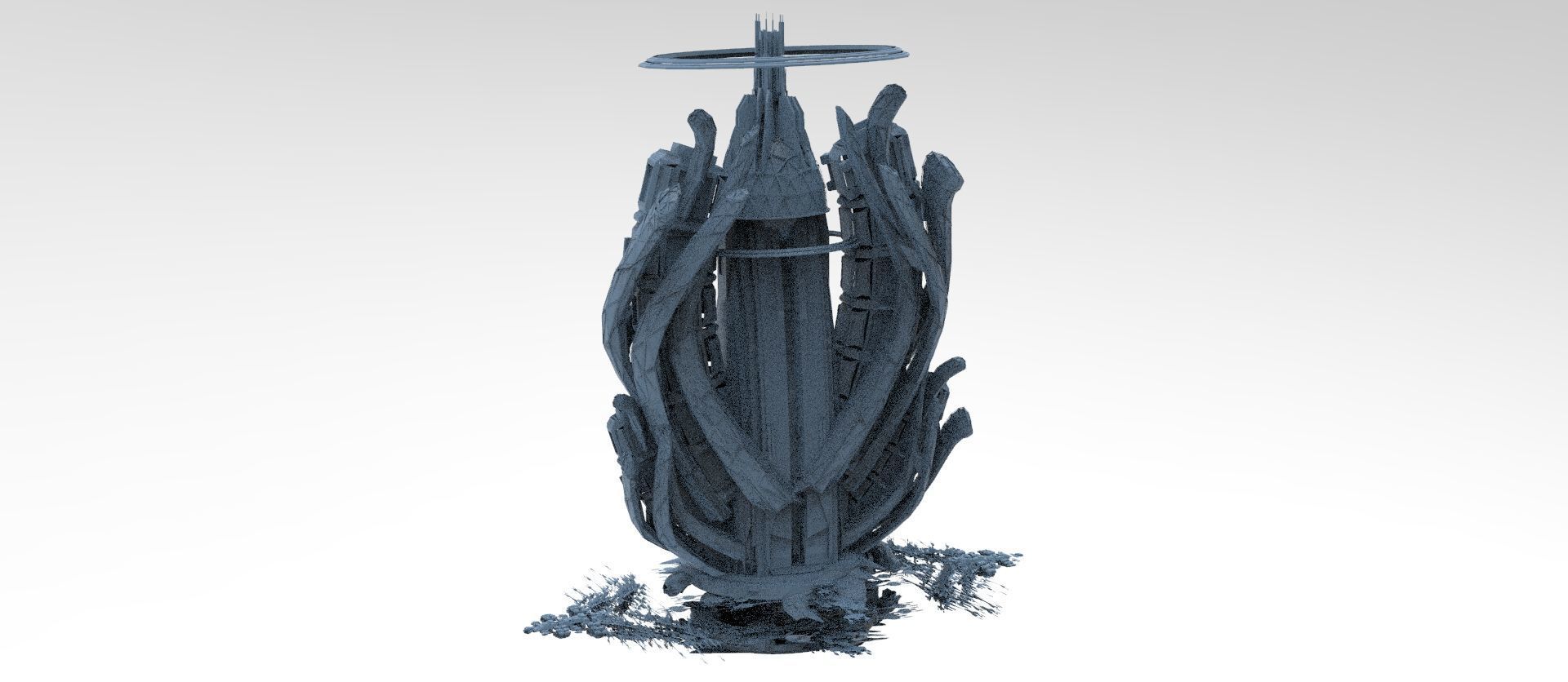 Sci fi Trinity elite tower extended collection  3D model_14