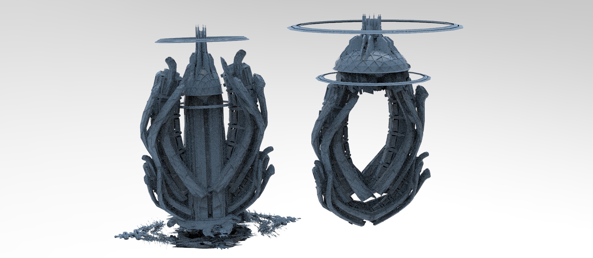 Sci fi Trinity elite tower extended collection  3D model_9