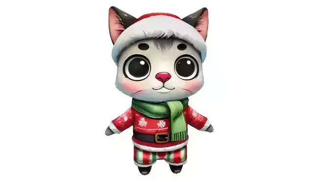 Frosty Whiskers Low-poly 3D model