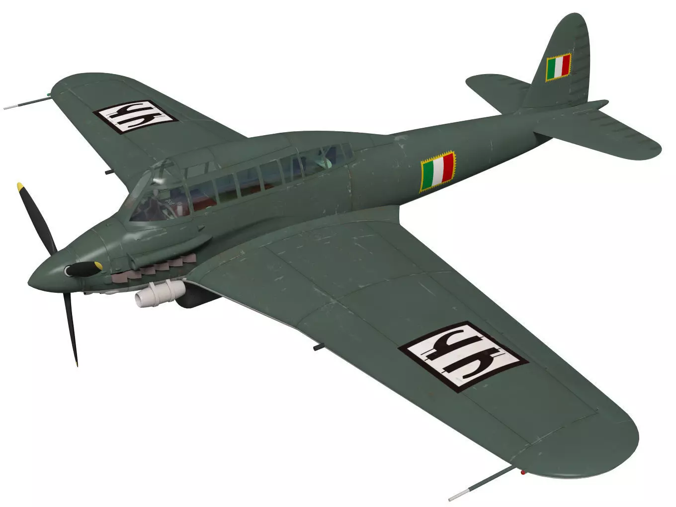 Savoia-Marchetti SM93 3D model_0