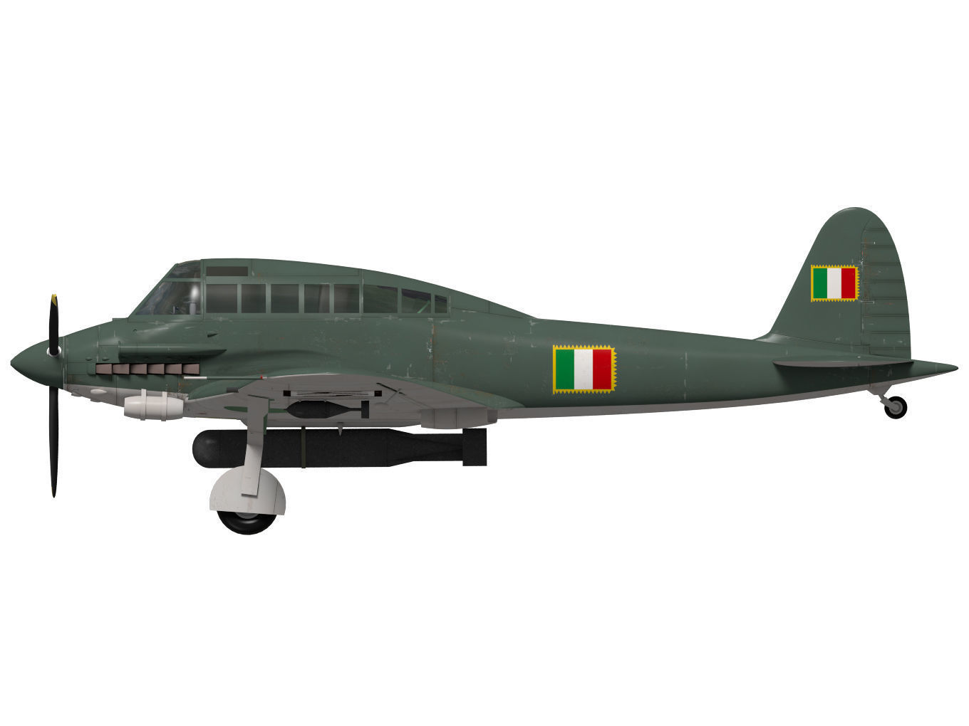 Savoia-Marchetti SM93 3D model_9
