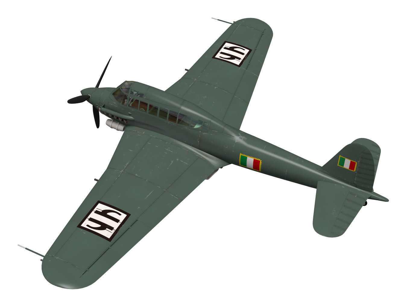 Savoia-Marchetti SM93 3D model_1