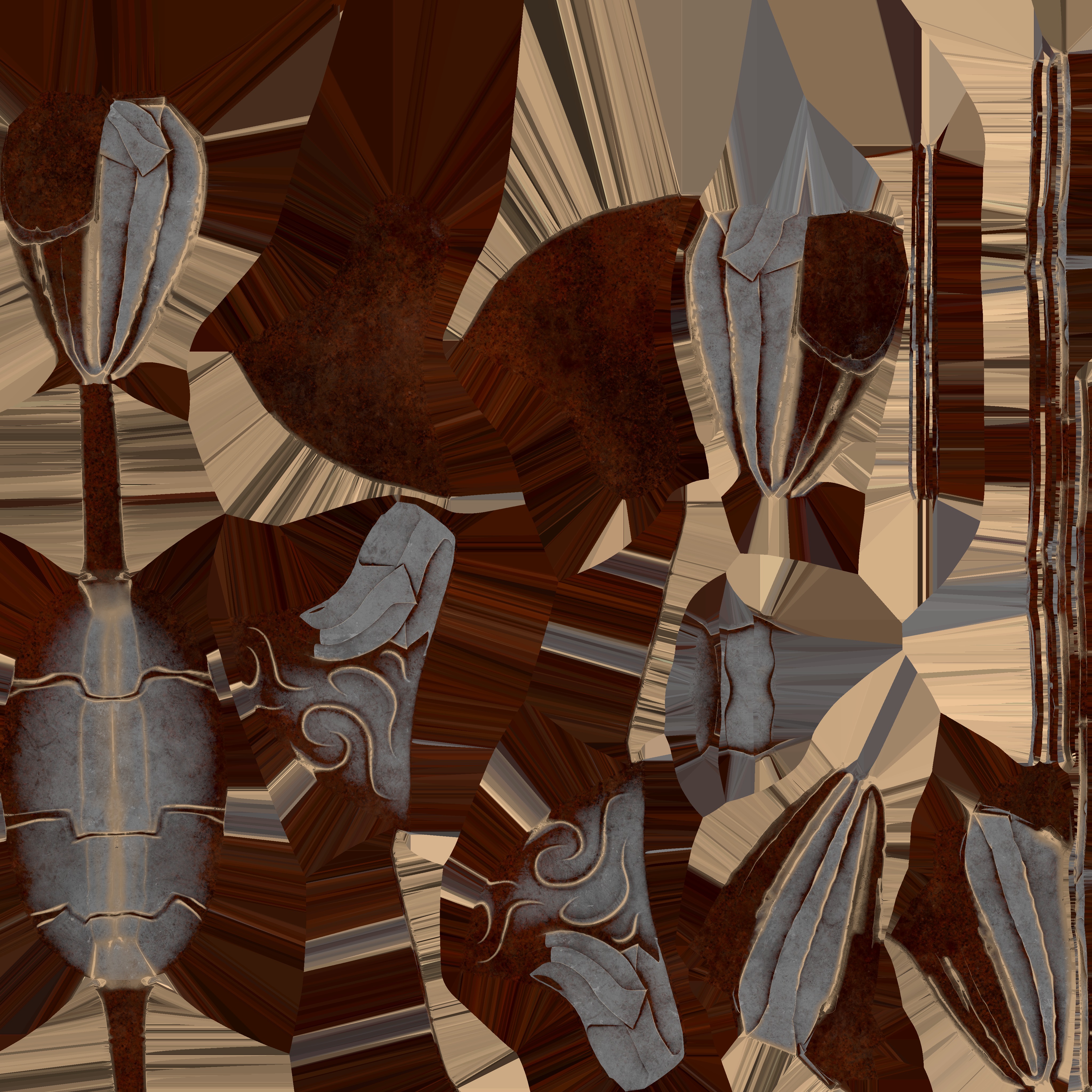 Roman Centurion Helmet Ancient Low-poly 3D model_17